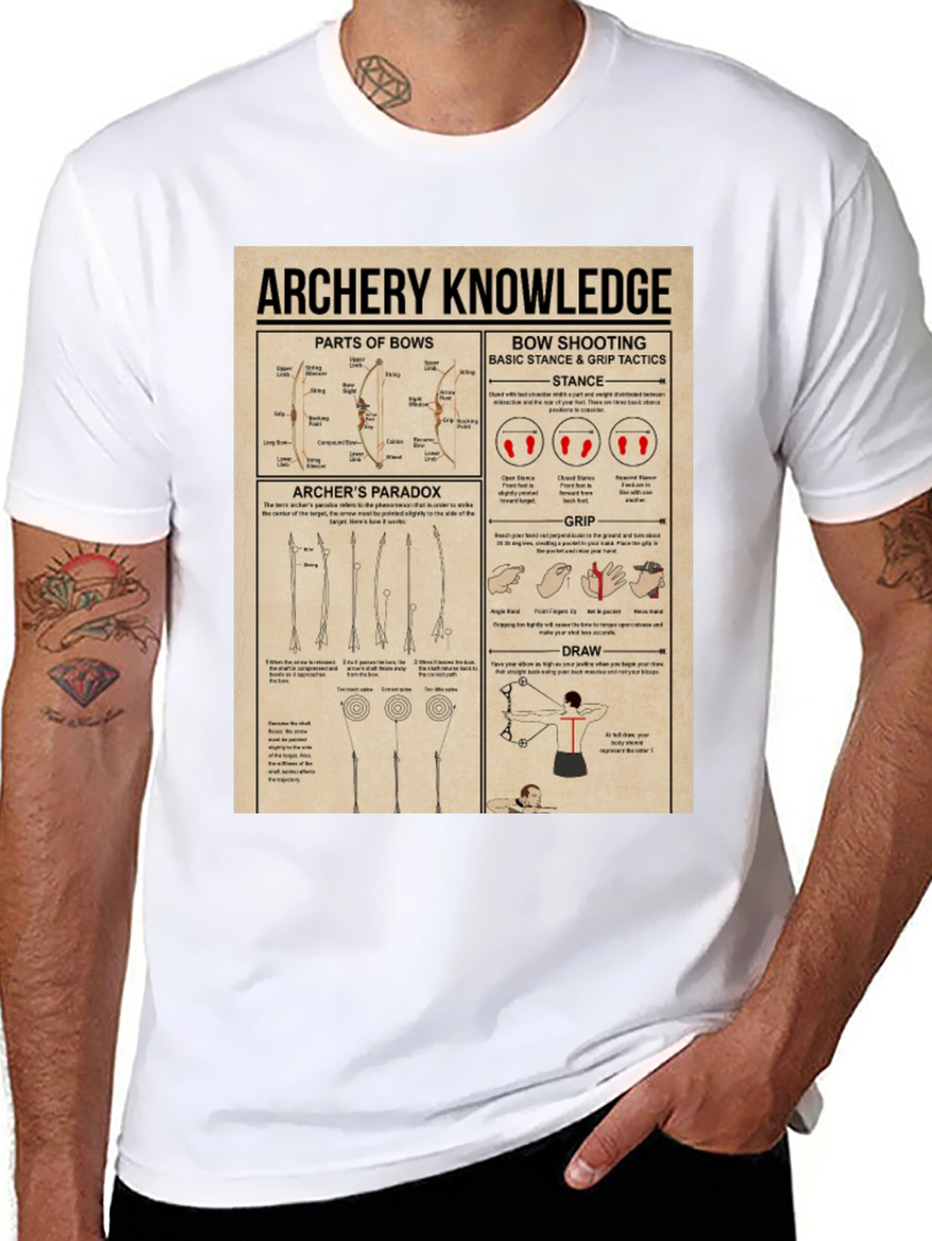 Archery Knowledge Graphic T-Shirt