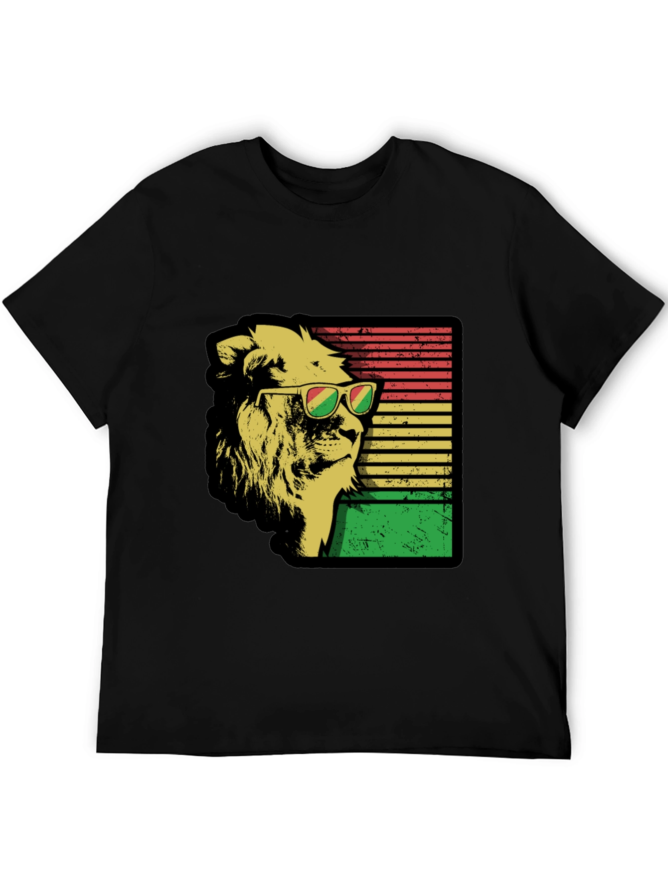 Cool Lion Graphic Tee - Reggae Rasta Style