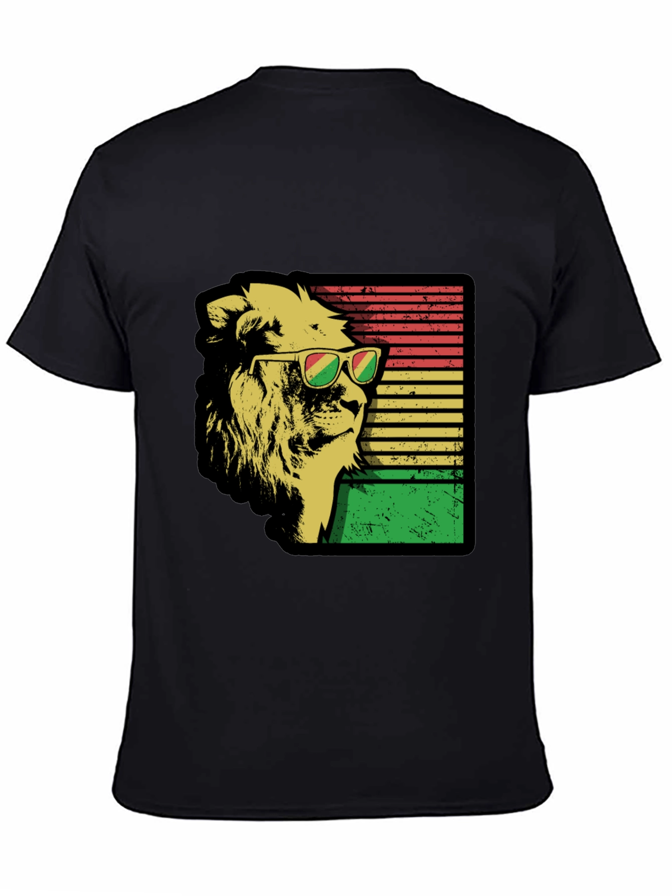 Cool Lion Graphic Tee - Reggae Rasta Style