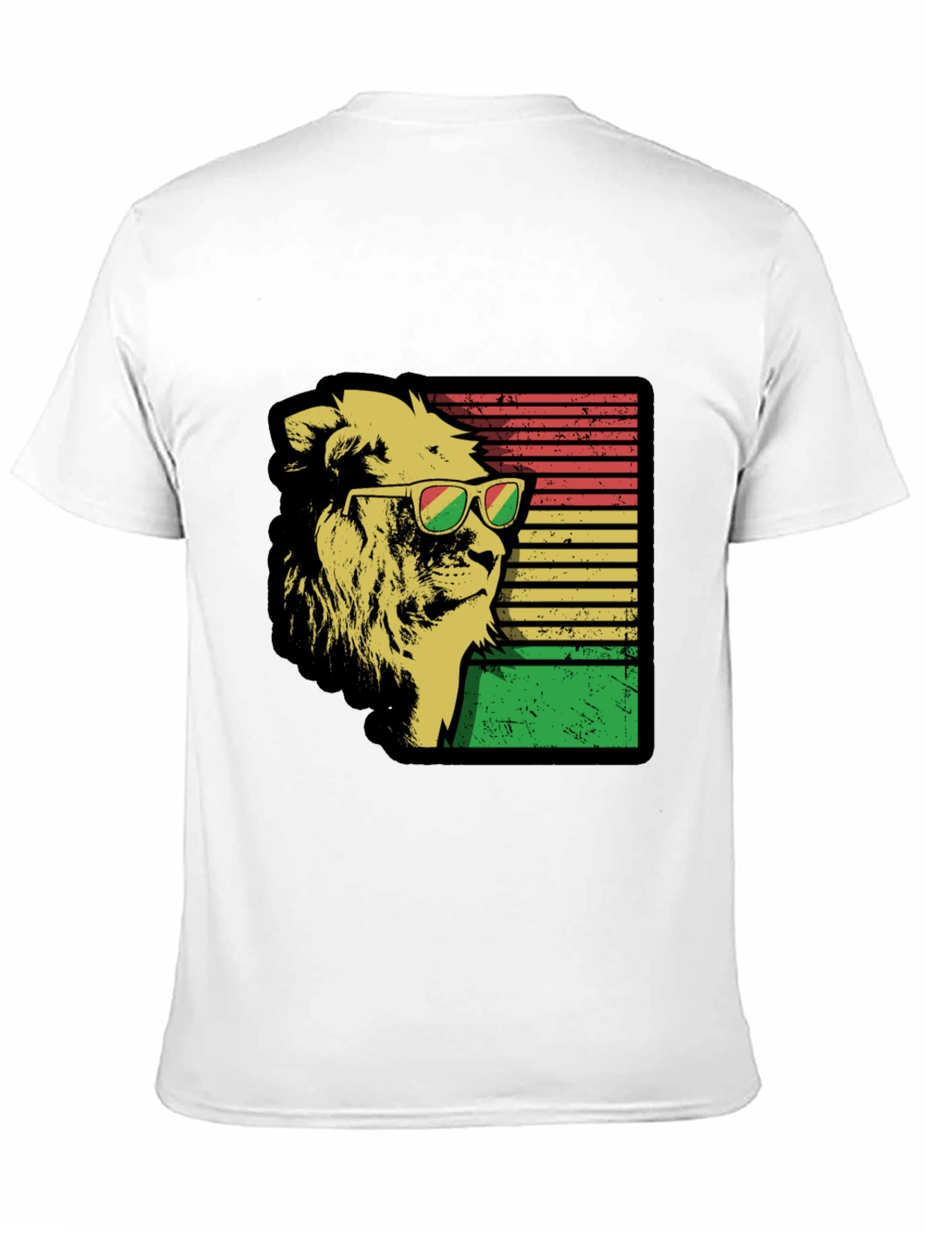 Cool Lion Graphic Tee - Reggae Rasta Style