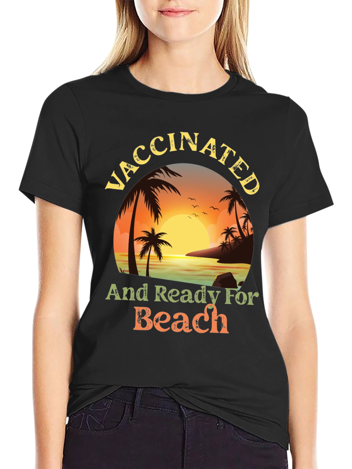 Vaccinated and Ready for the Beach T-Shirt