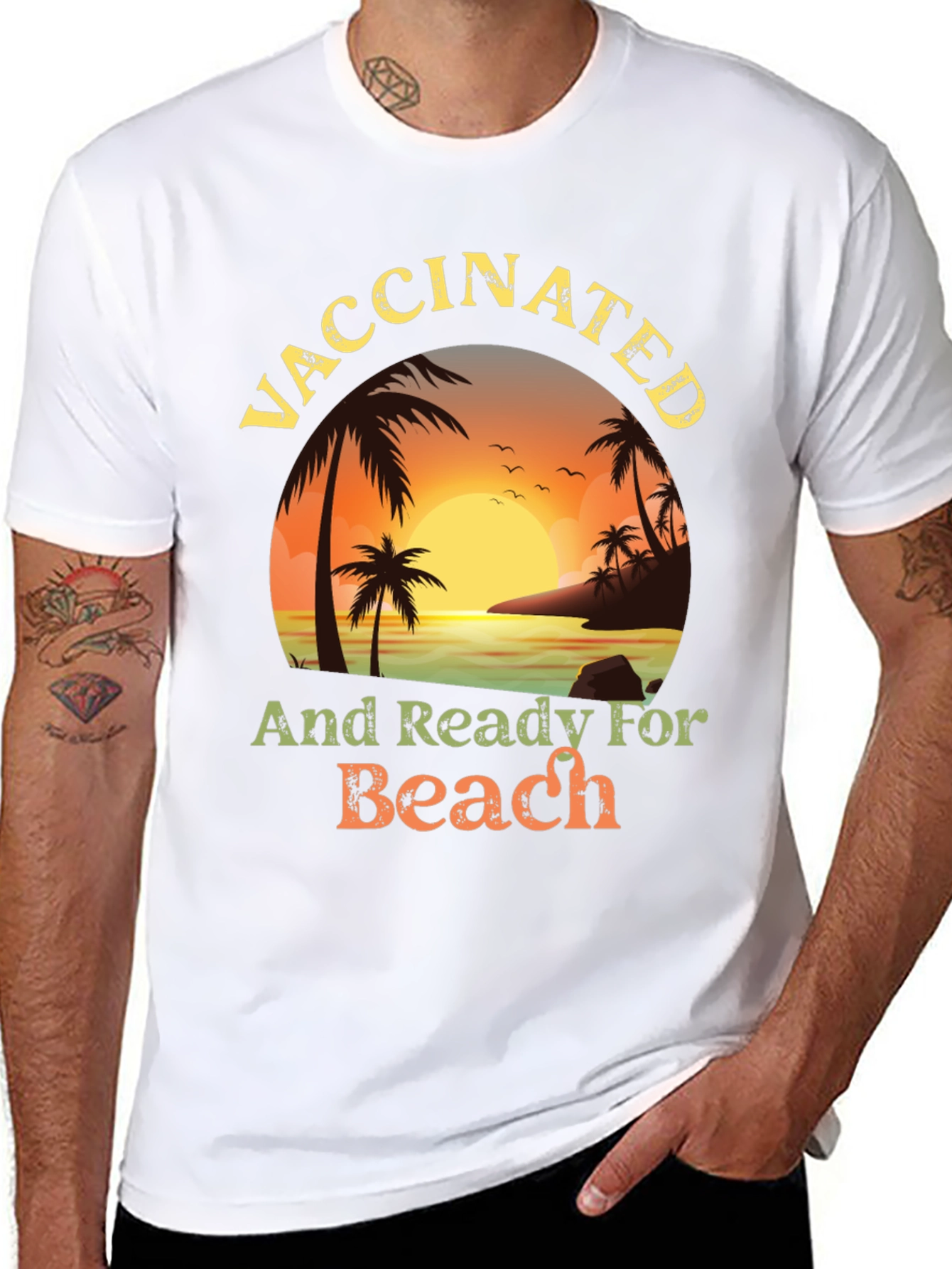 Vaccinated and Ready for the Beach T-Shirt