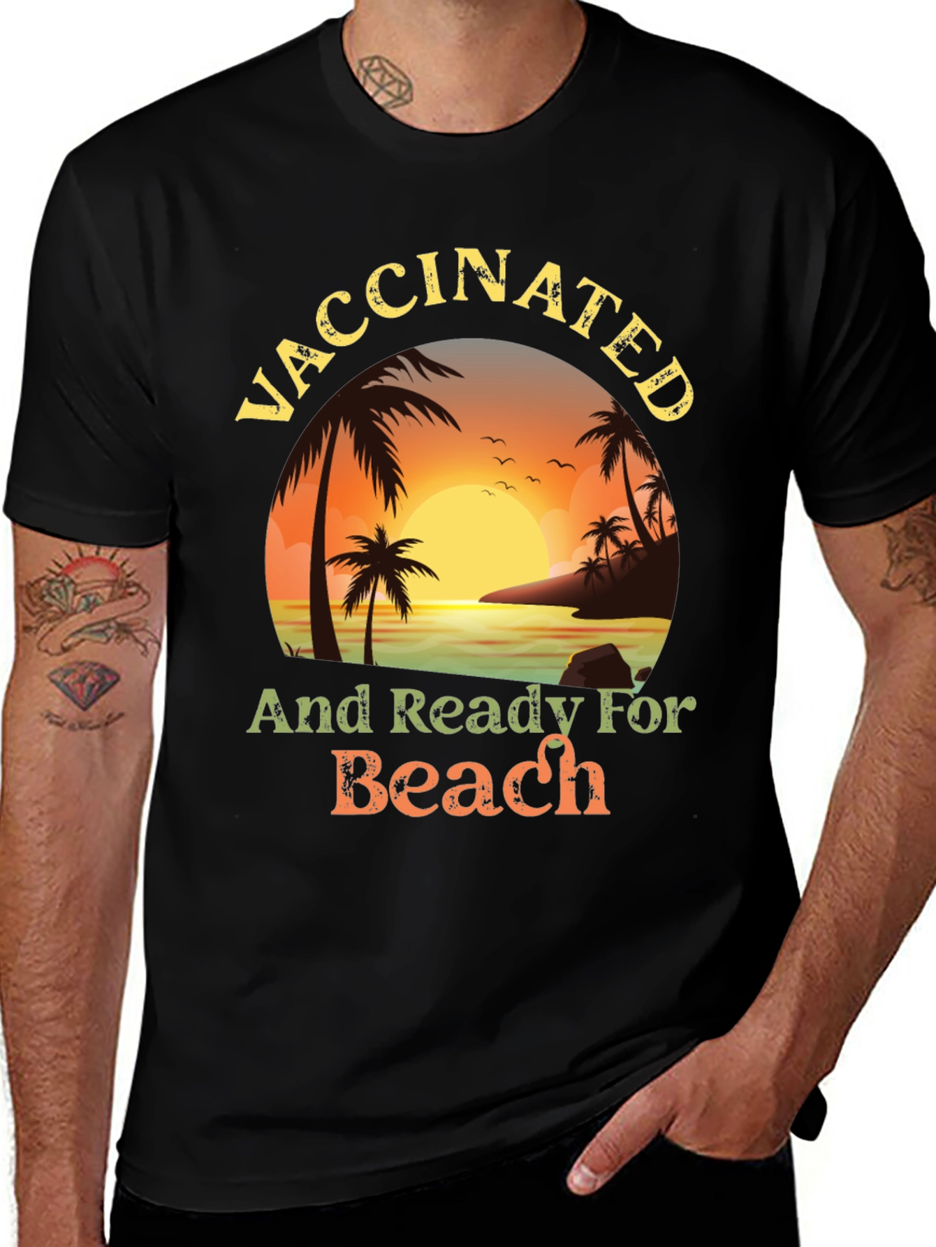 Vaccinated and Ready for the Beach T-Shirt