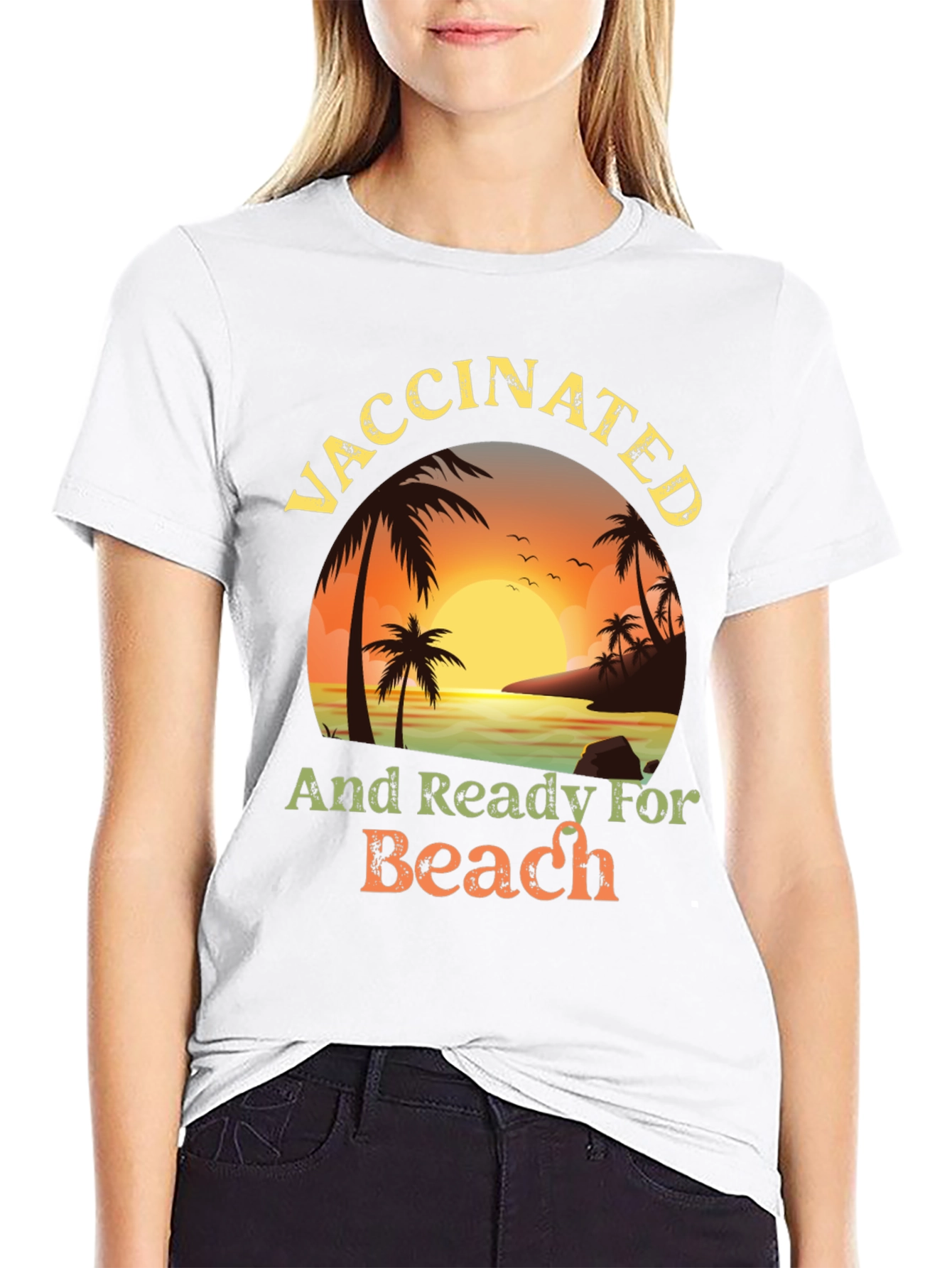 Vaccinated and Ready for the Beach T-Shirt