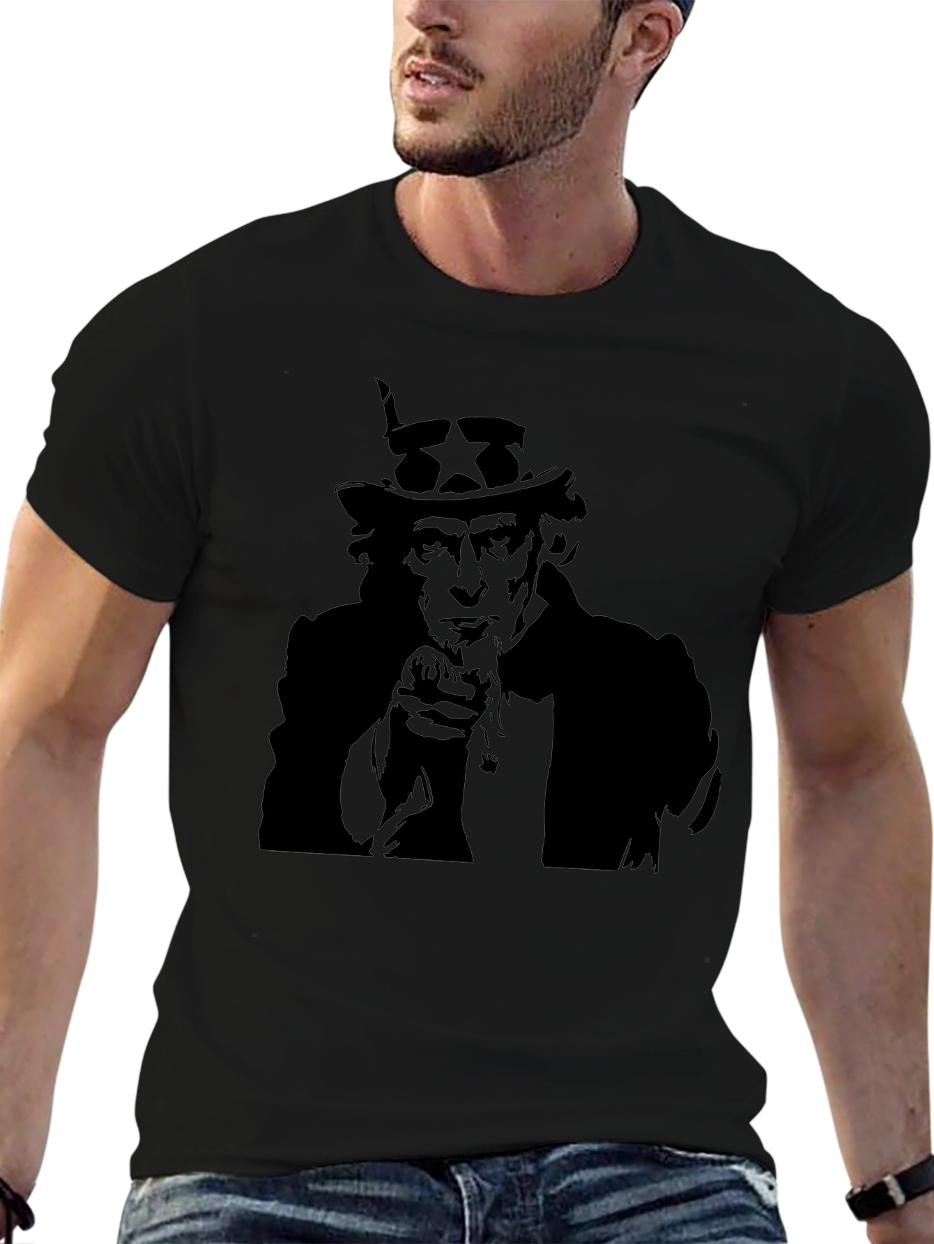 Uncle Sam T-Shirt - Patriotic Design Classic Fit