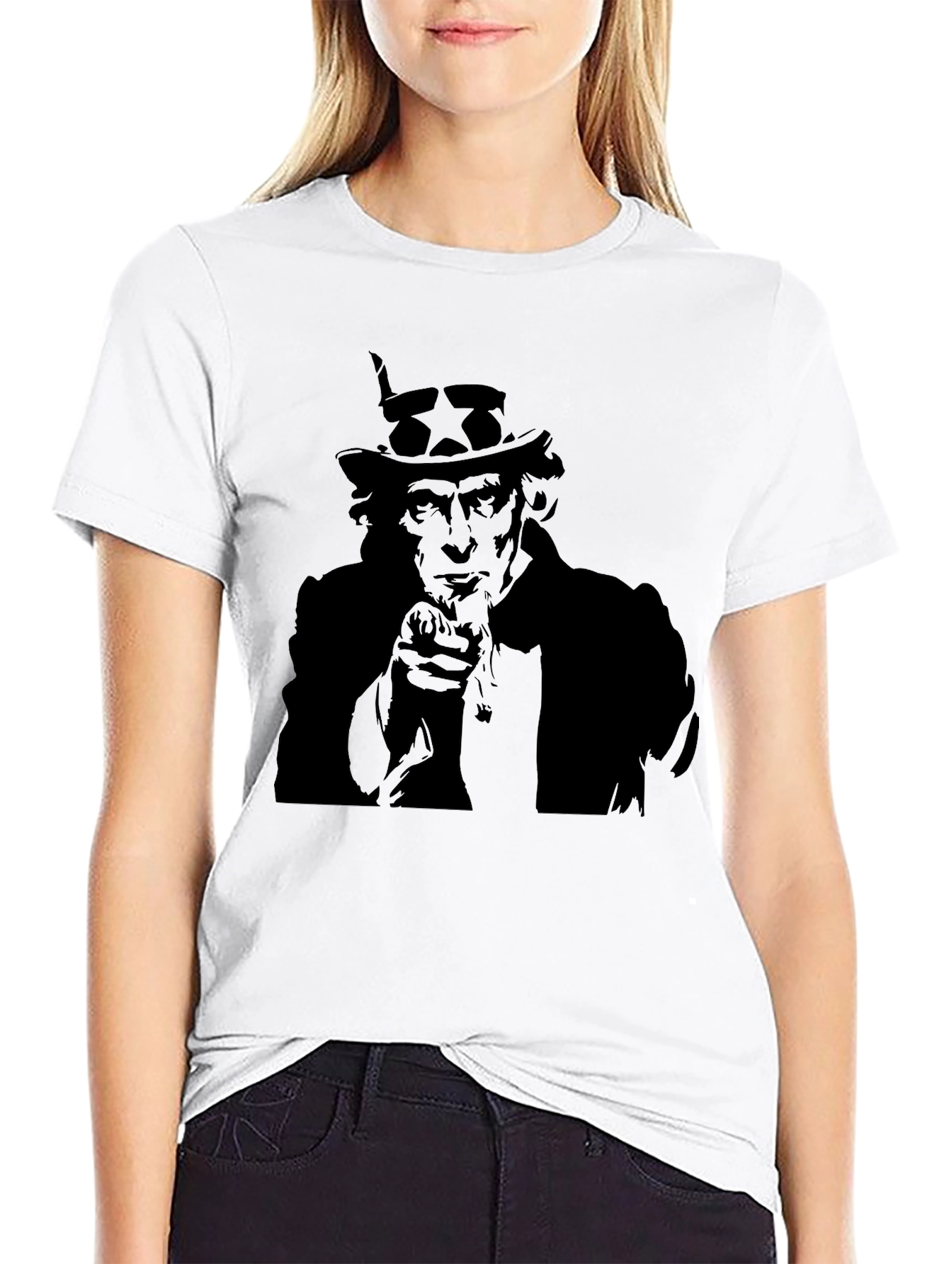 Uncle Sam T-Shirt - Patriotic Design Classic Fit