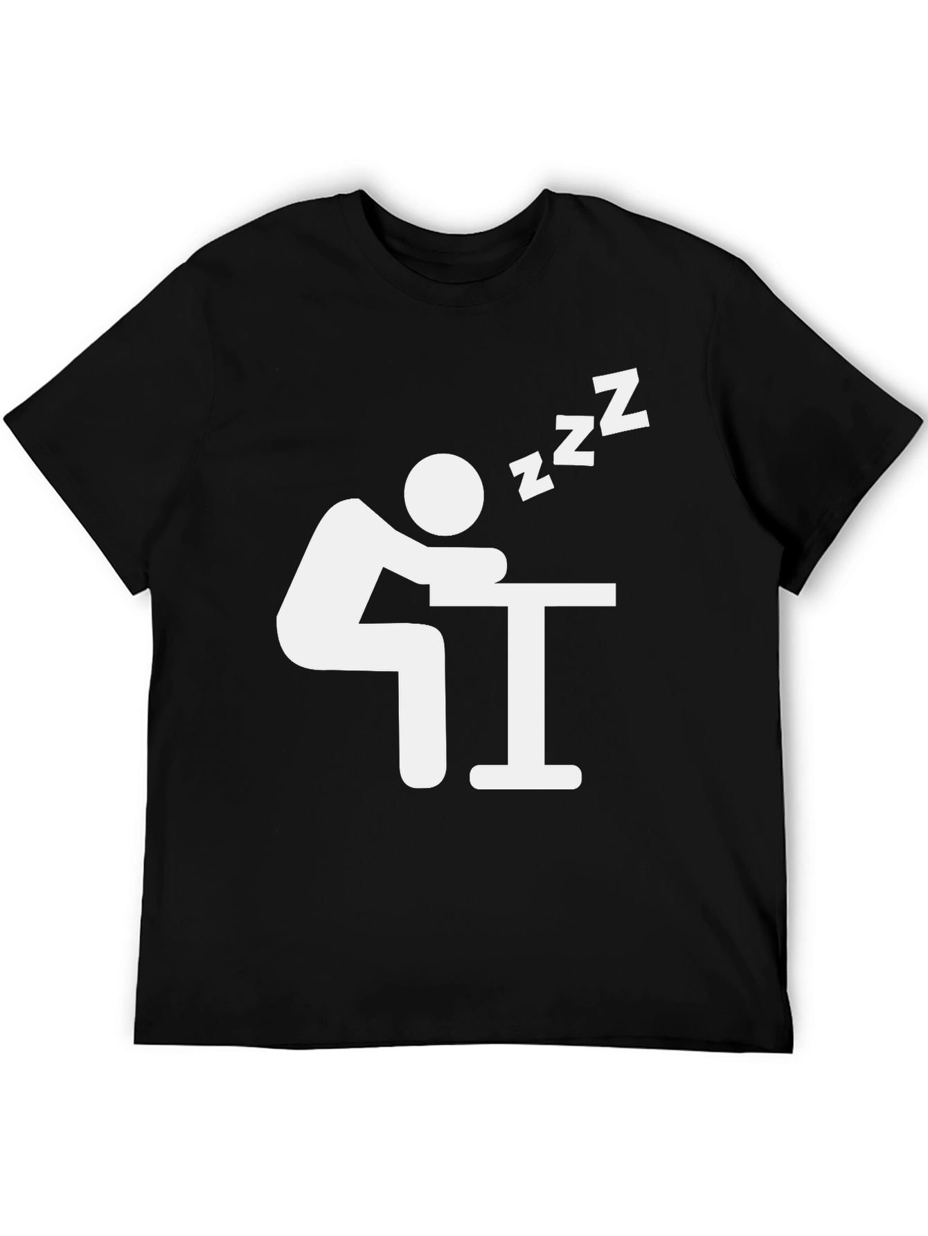 Nap Time T-Shirt - Black Crew Neck Tee