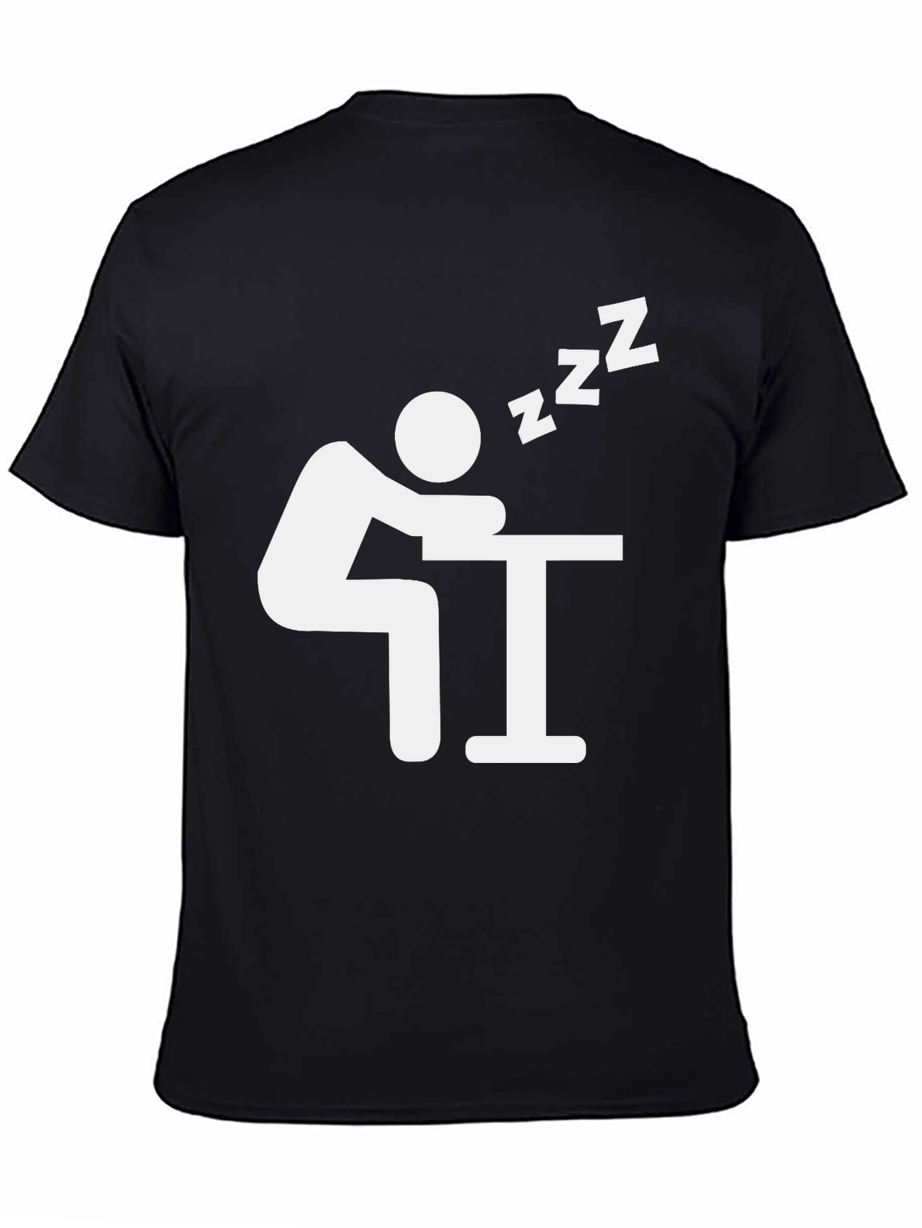 Nap Time T-Shirt - Black Crew Neck Tee