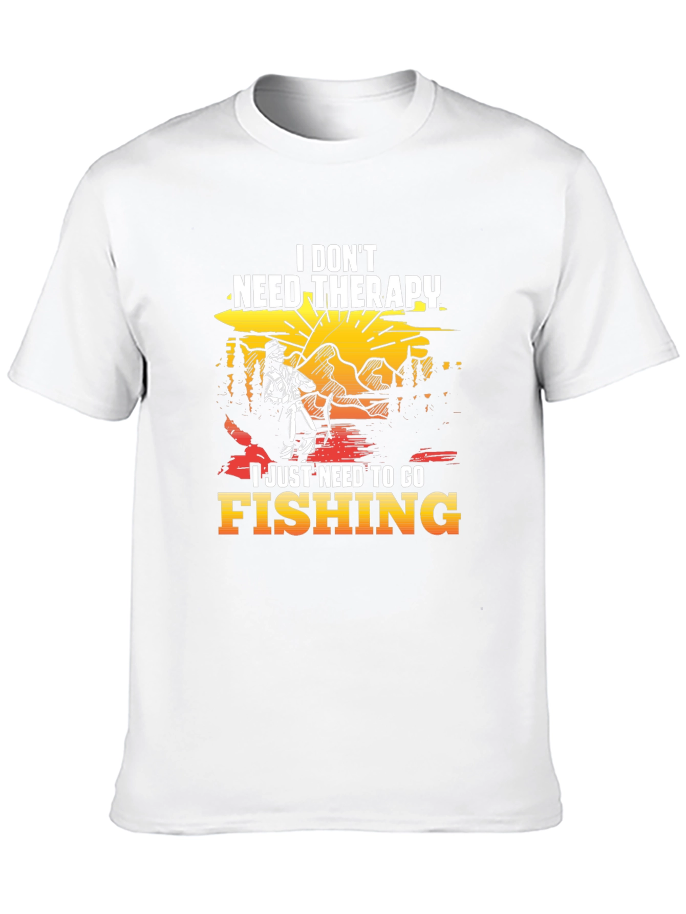 Fishing Therapy T-Shirt - Relax and Fish