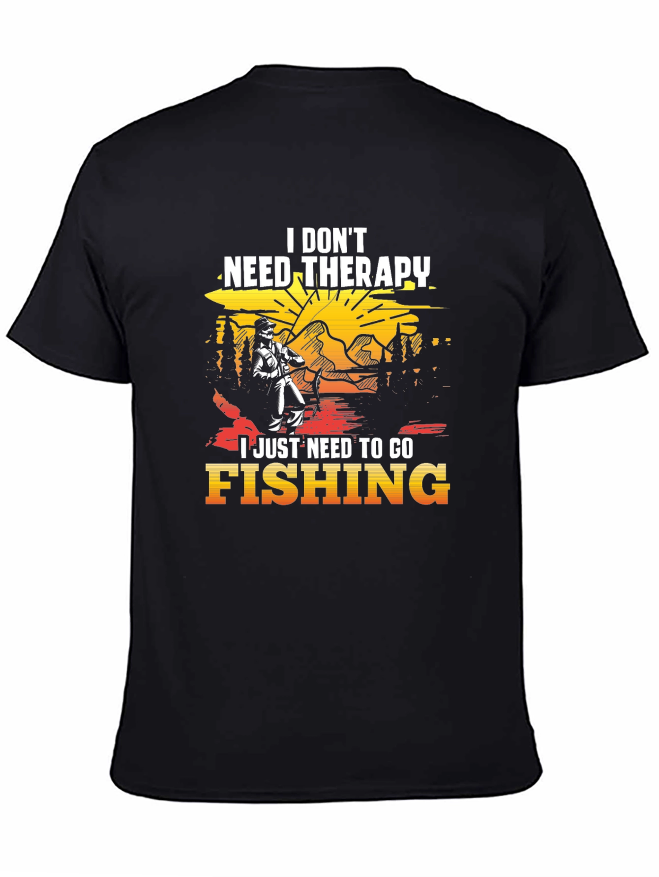 Fishing Therapy T-Shirt - Relax and Fish