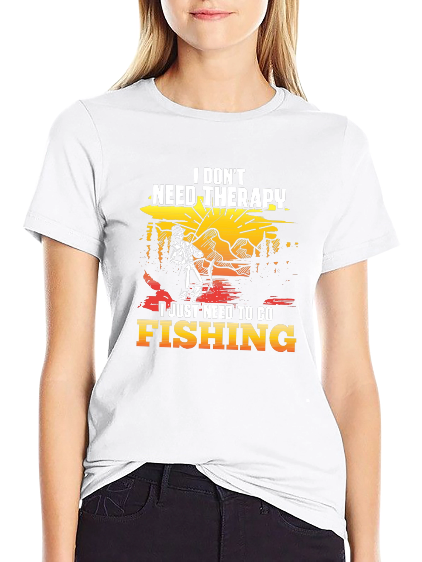Fishing Therapy T-Shirt - Relax and Fish