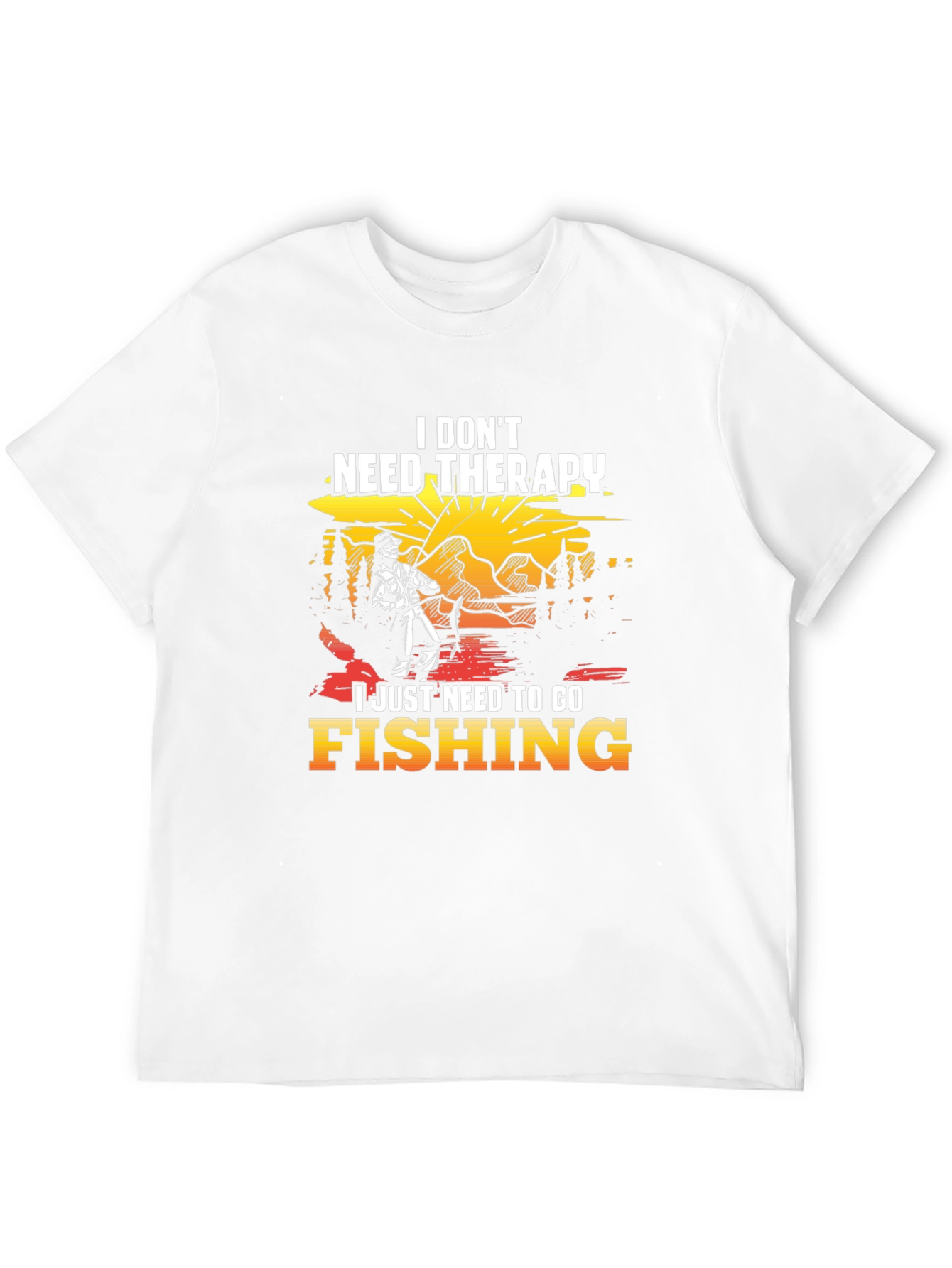Fishing Therapy T-Shirt - Relax and Fish