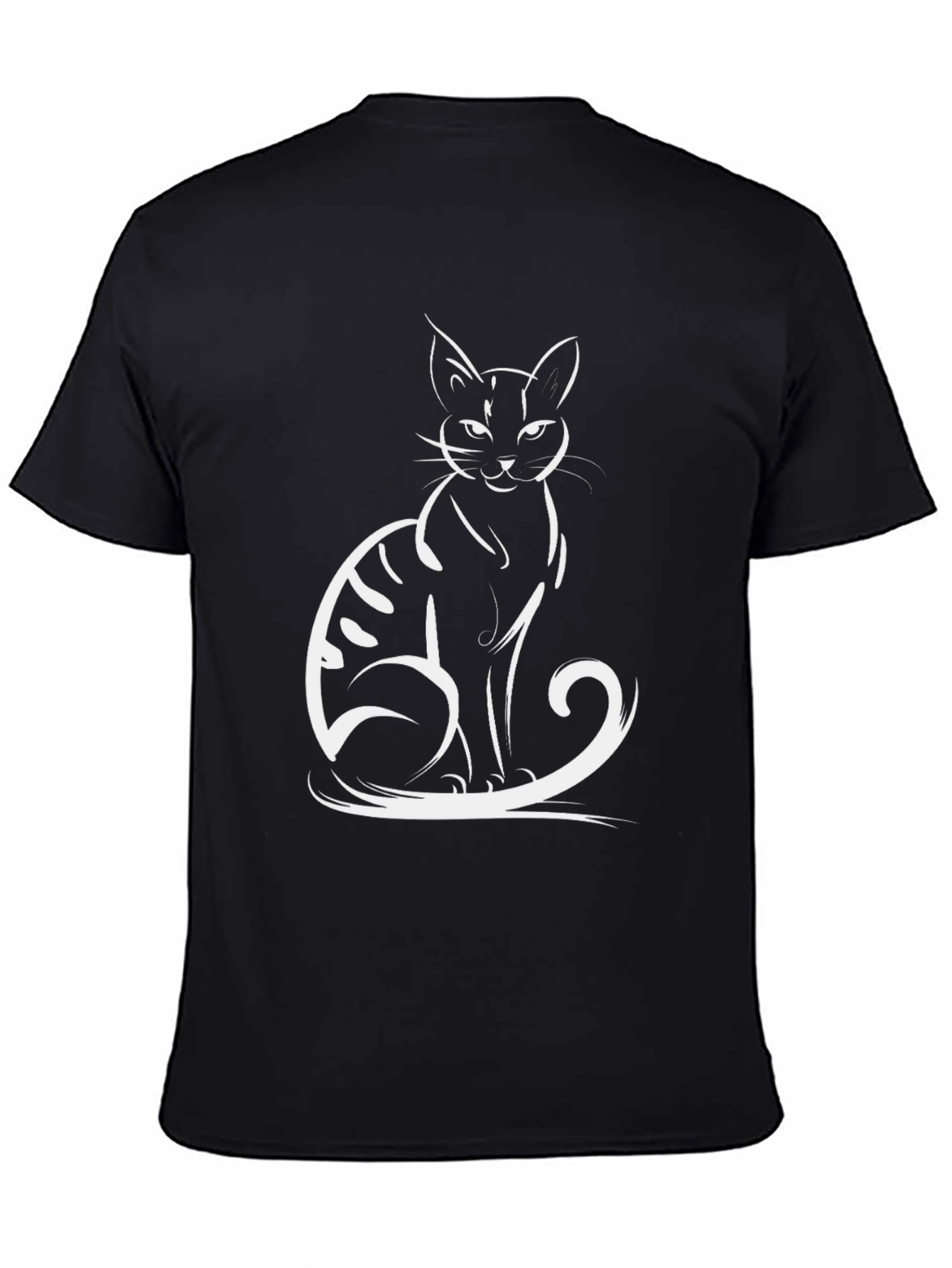 Cool Cat Graphic Tee - Black