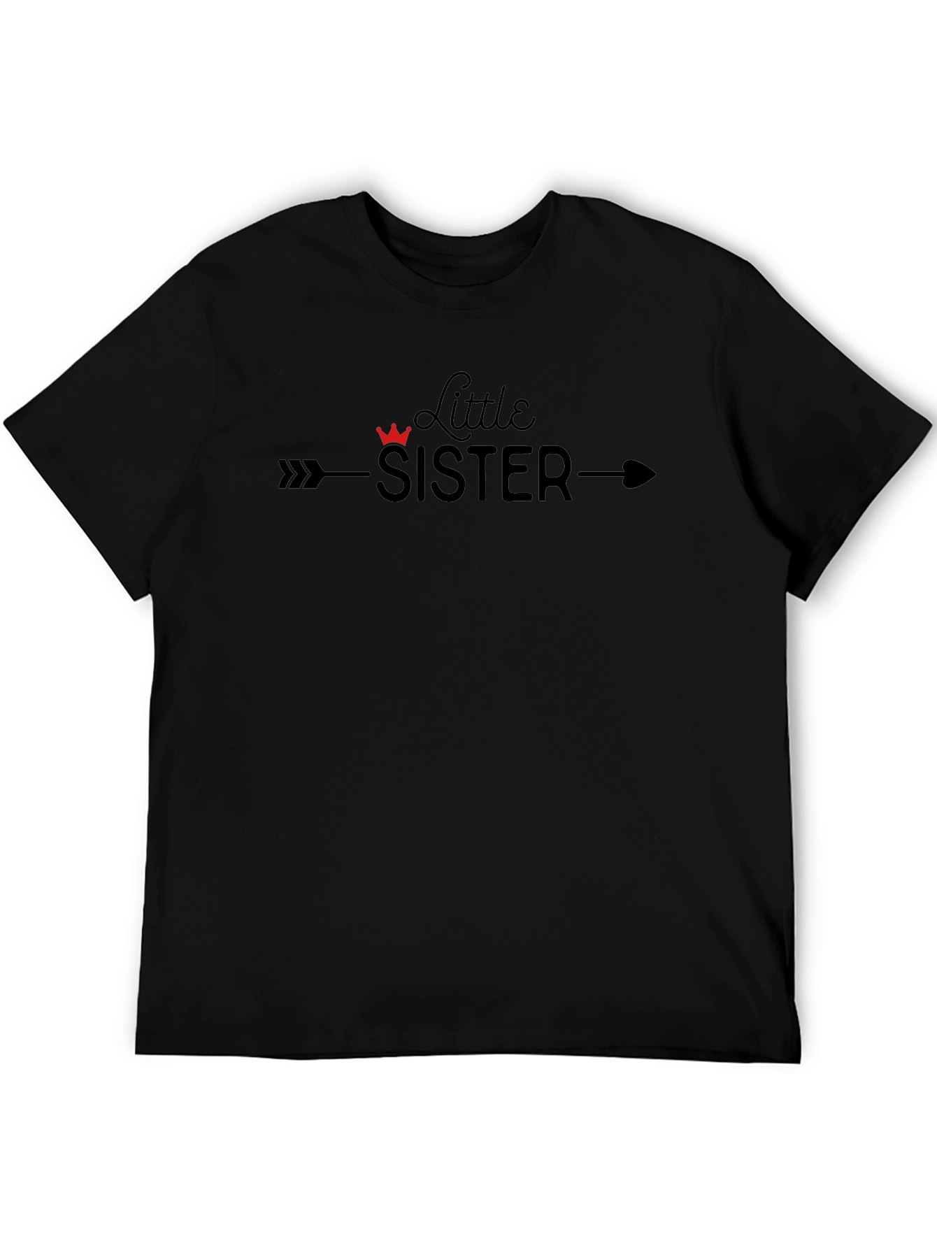 Little Sister T-Shirt Arrow Crown Graphic Tee