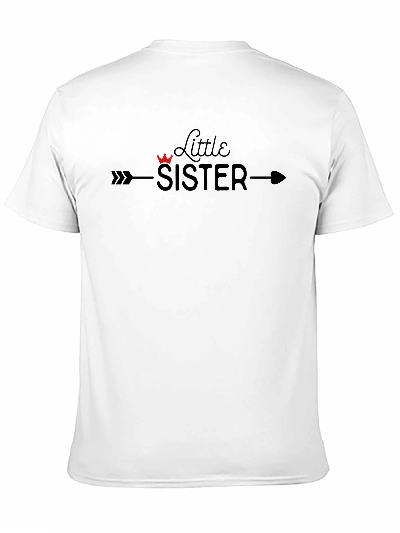 Little Sister T-Shirt Arrow Crown Graphic Tee