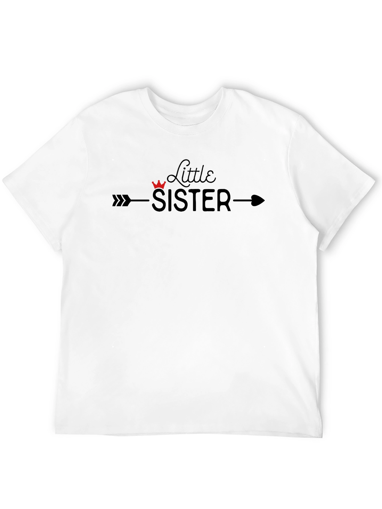 Little Sister T-Shirt Arrow Crown Graphic Tee