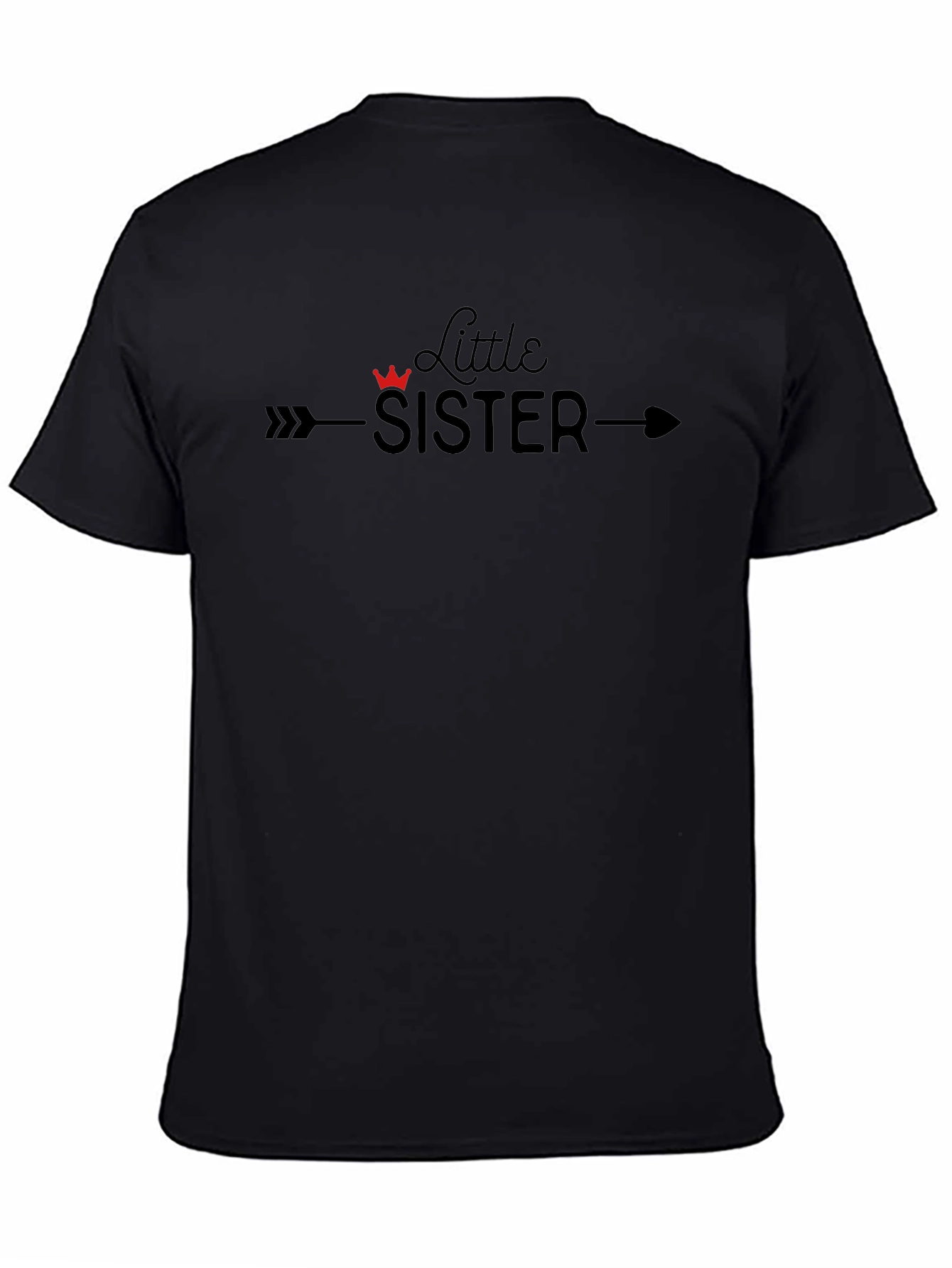 Little Sister T-Shirt Arrow Crown Graphic Tee
