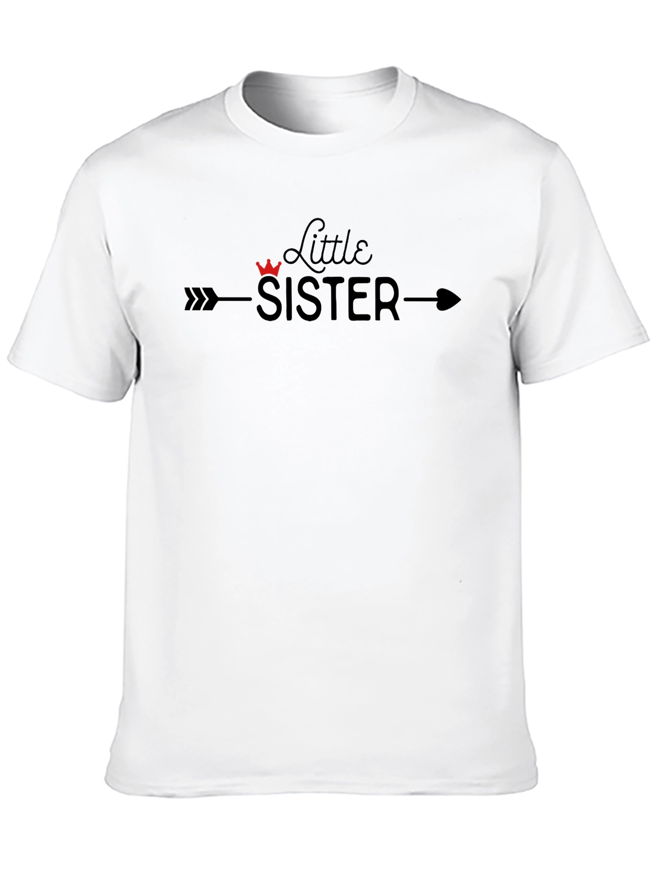 Little Sister T-Shirt Arrow Crown Graphic Tee