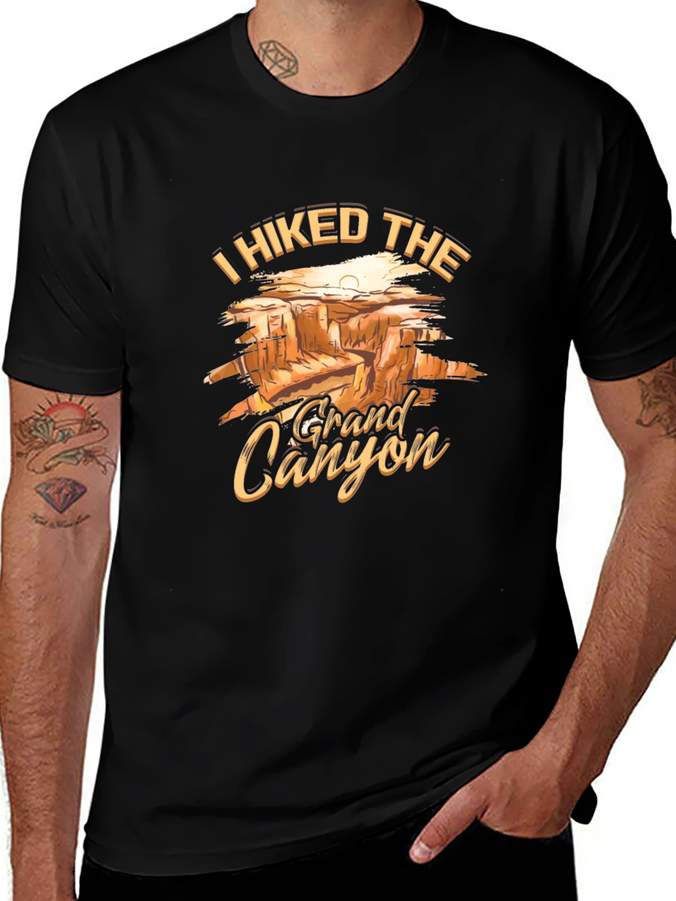 Grand Canyon Hiker T-Shirt - Black Tee