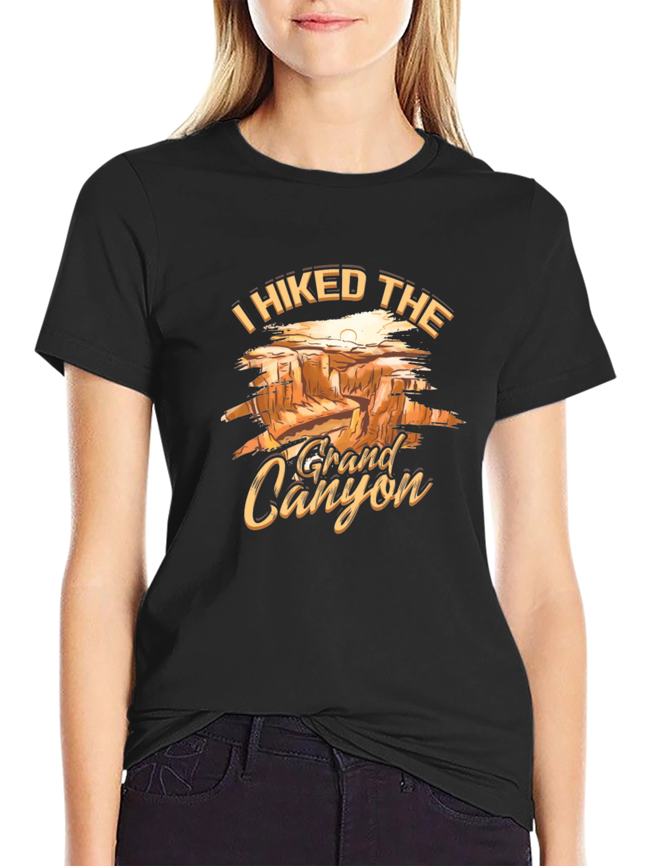 Grand Canyon Hiker T-Shirt - Black Tee