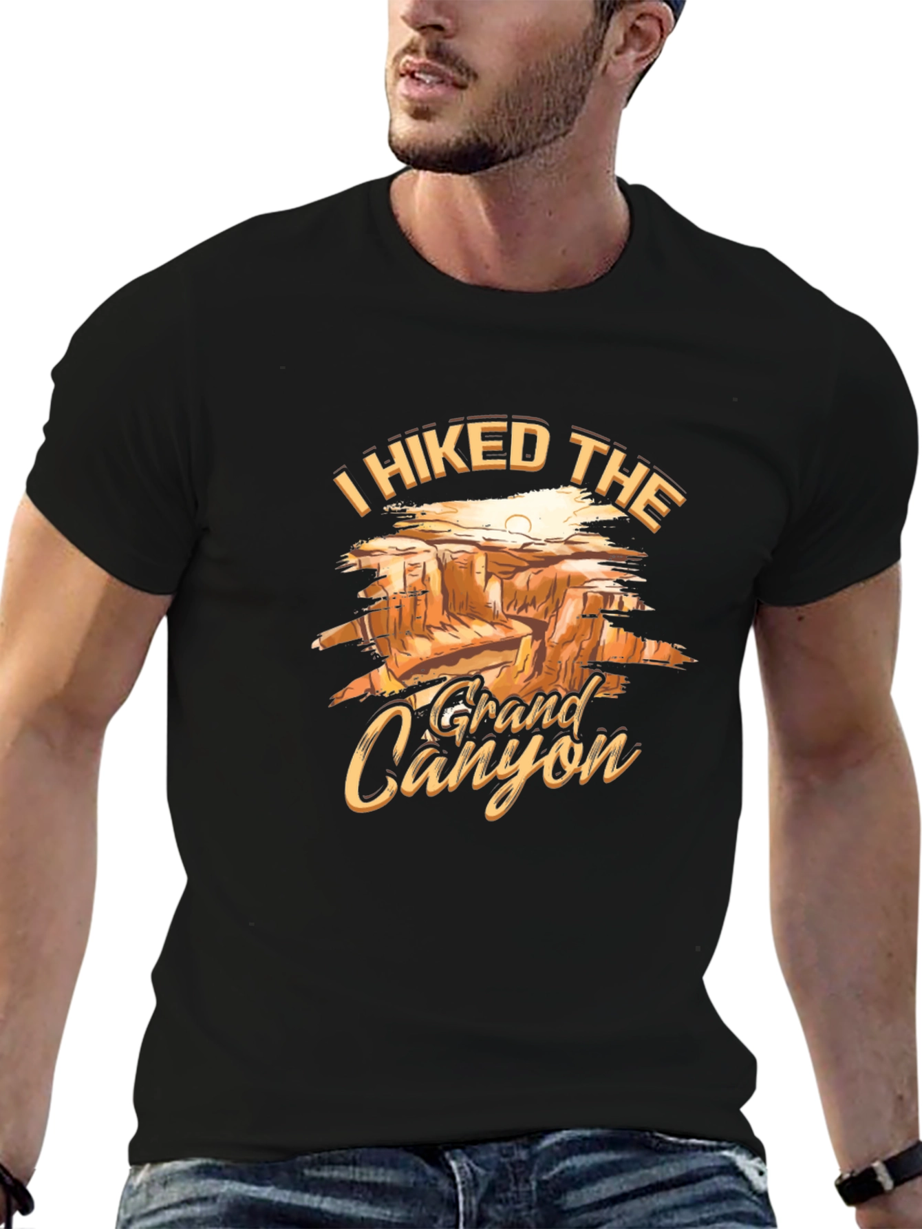 Grand Canyon Hiker T-Shirt - Black Tee