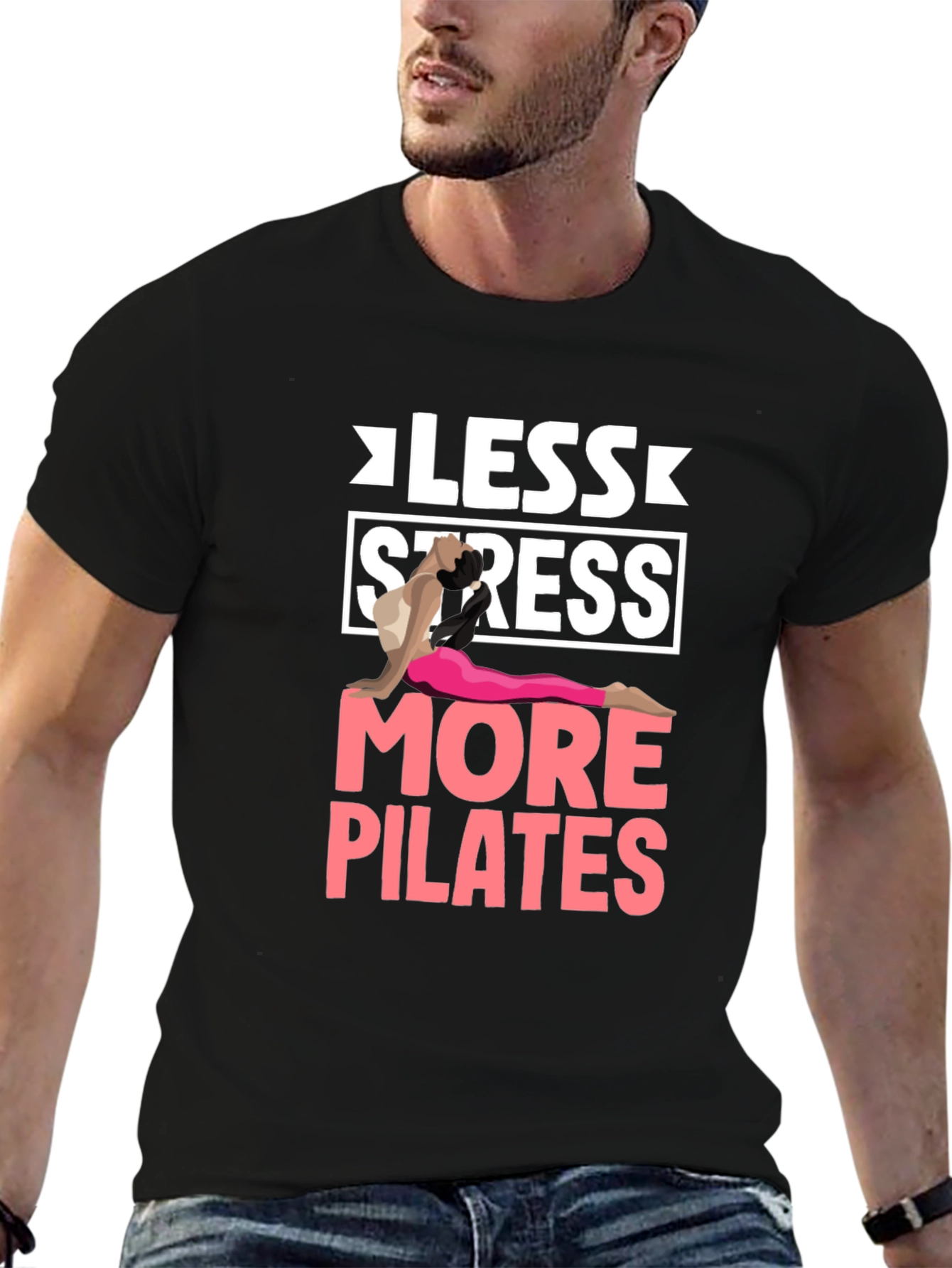 Less Stress More Pilates Graphic Tee