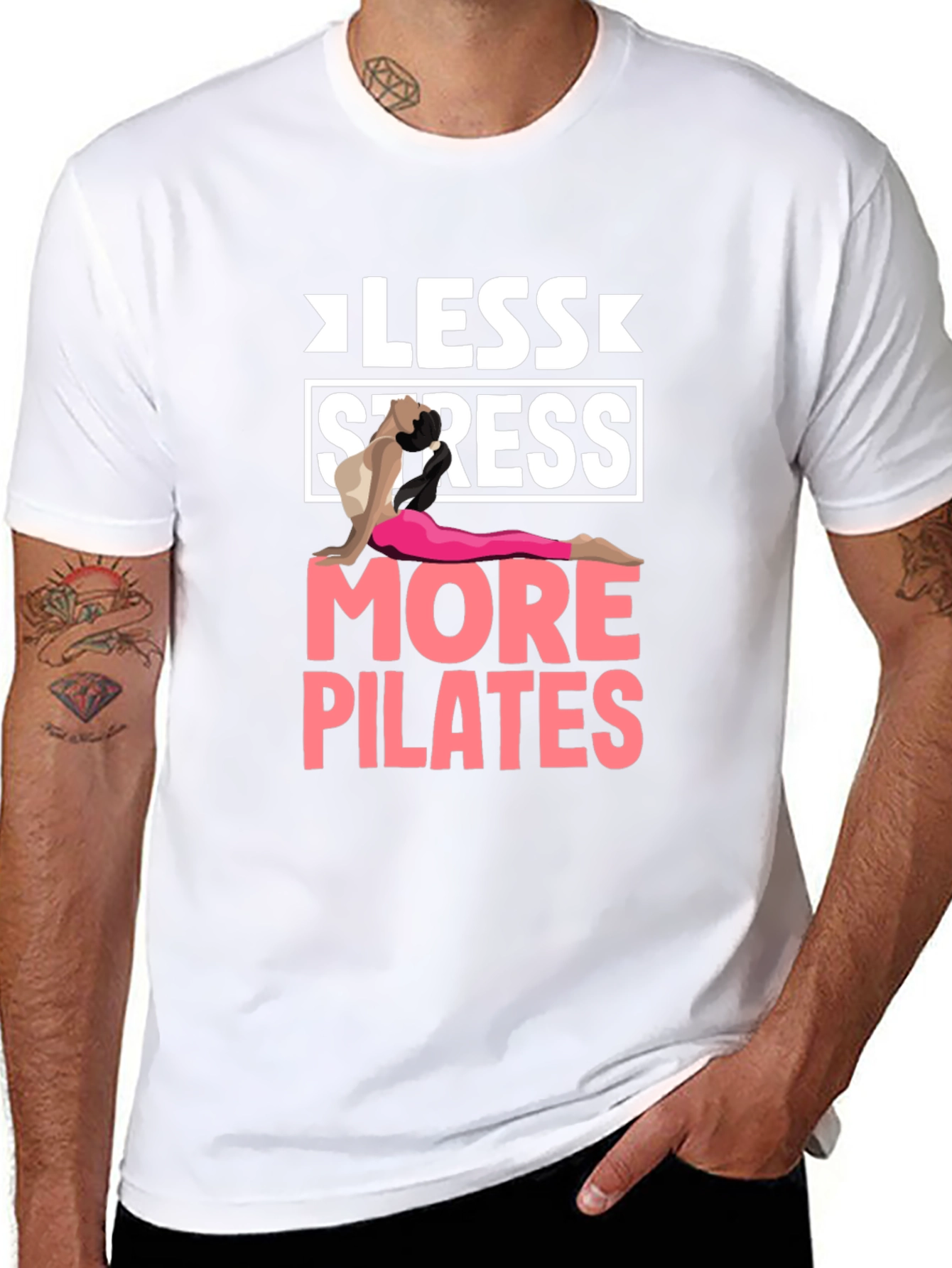 Less Stress More Pilates Graphic Tee