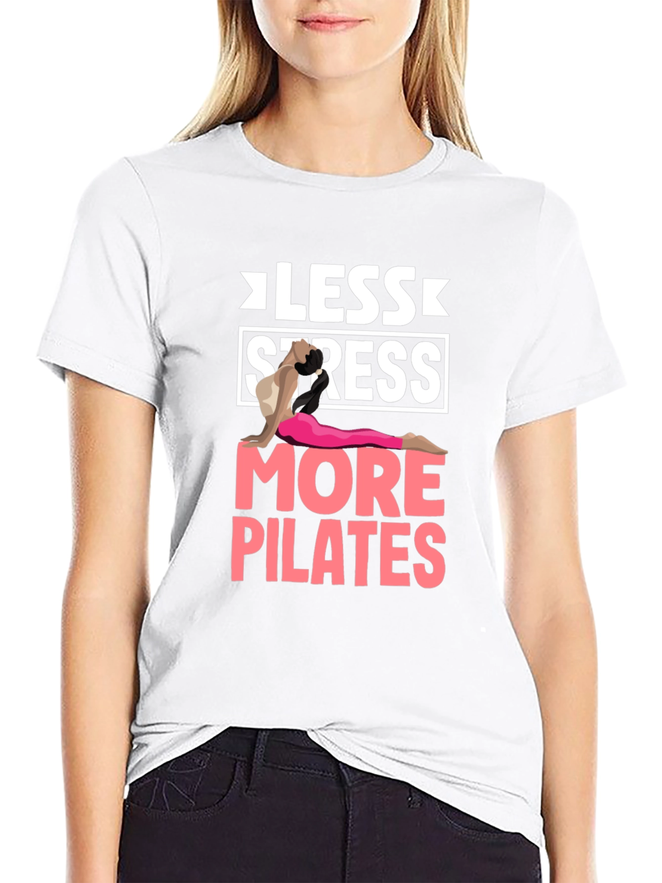 Less Stress More Pilates Graphic Tee