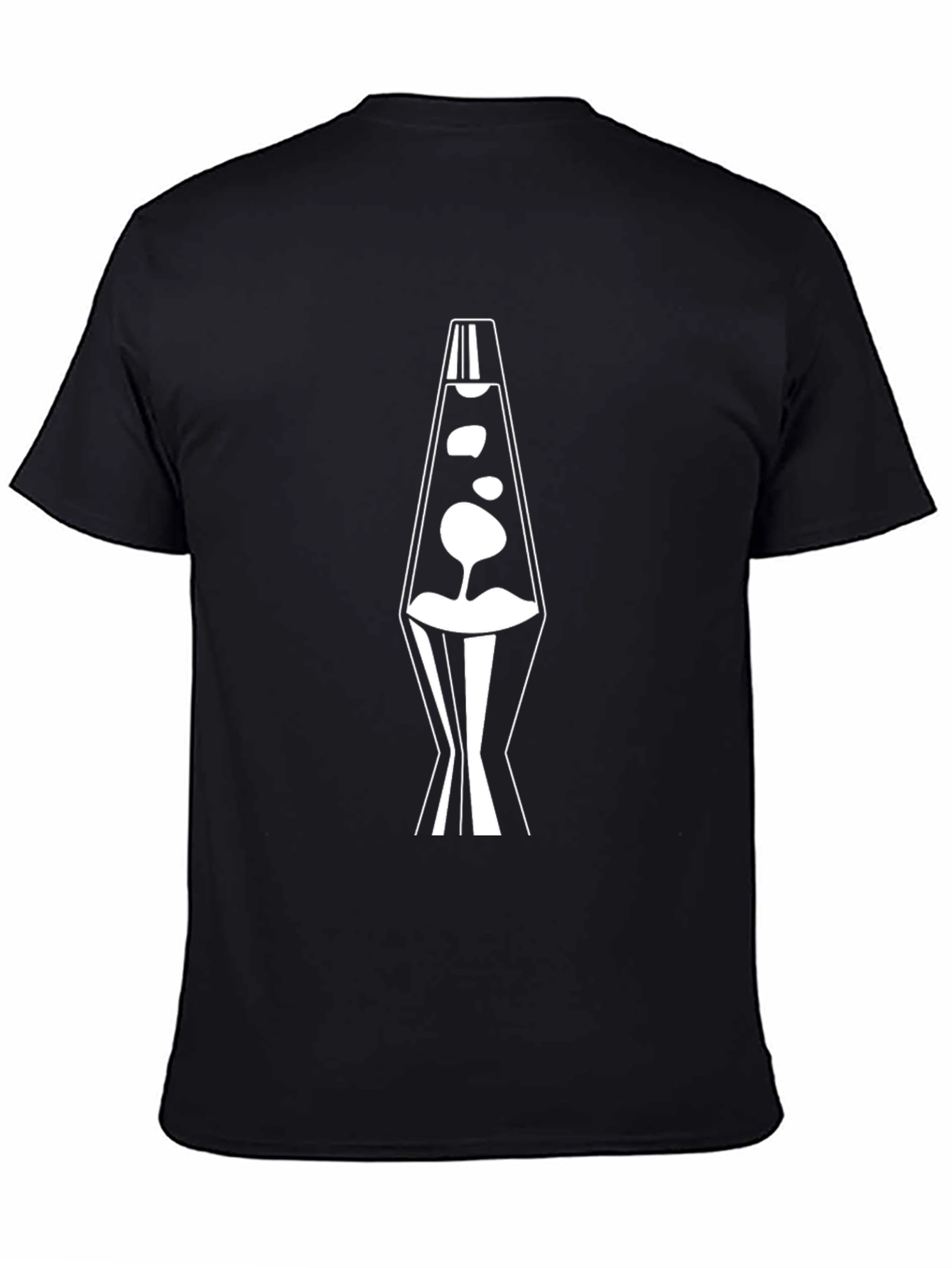 Retro Lava Lamp Graphic T-Shirt - Black