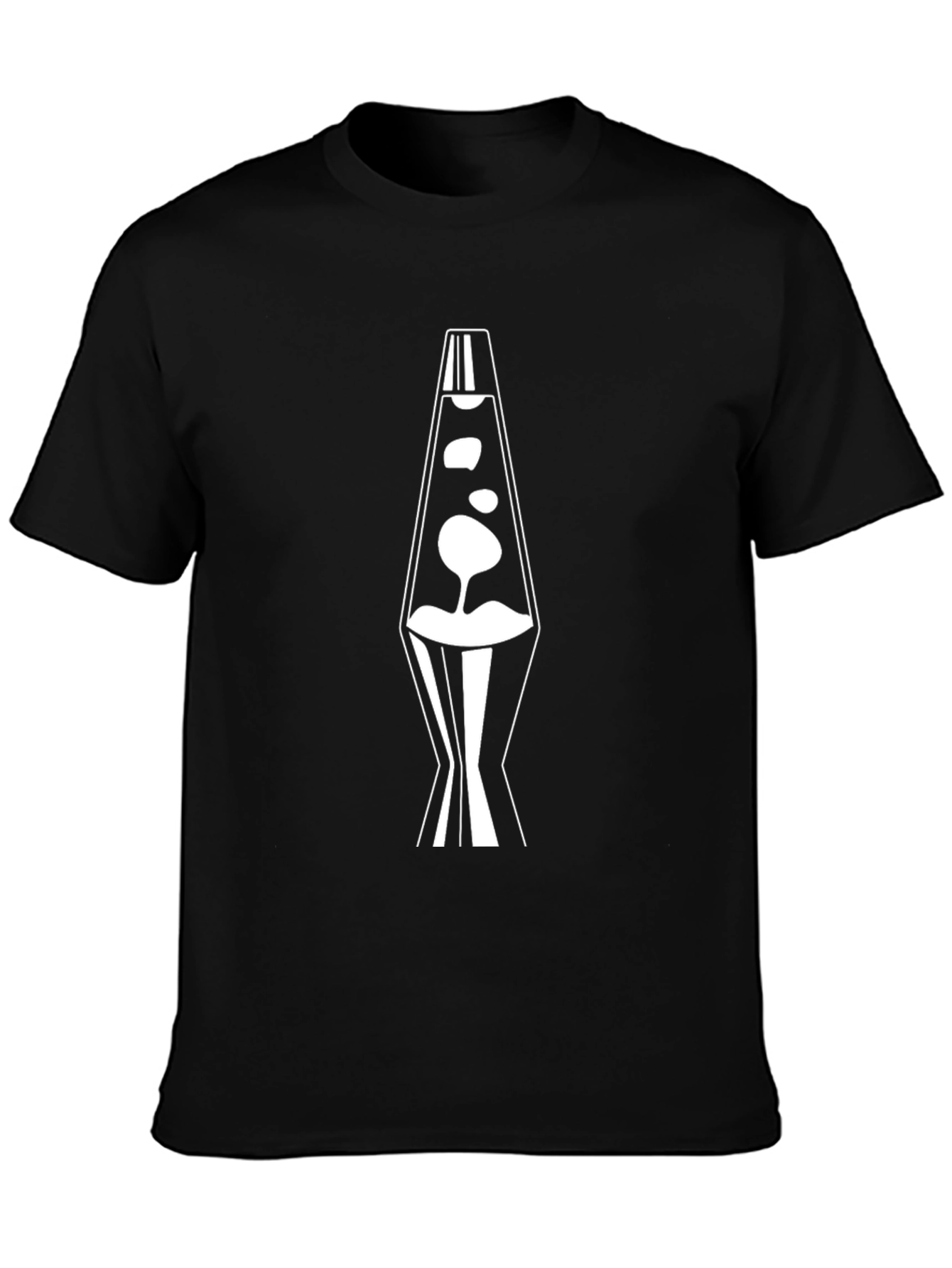 Retro Lava Lamp Graphic T-Shirt - Black
