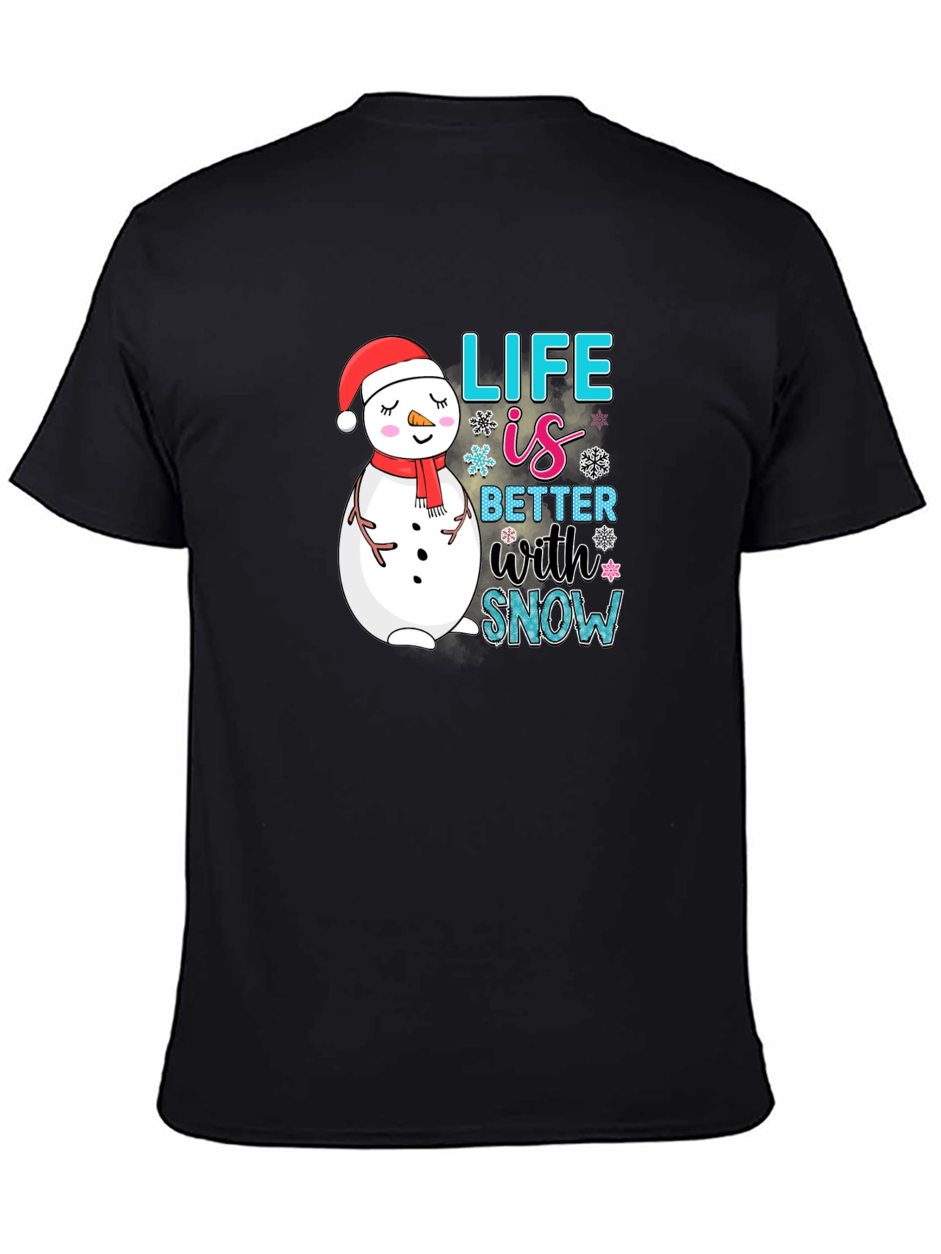 Snowman Graphic Tee - Life is Better With Snow