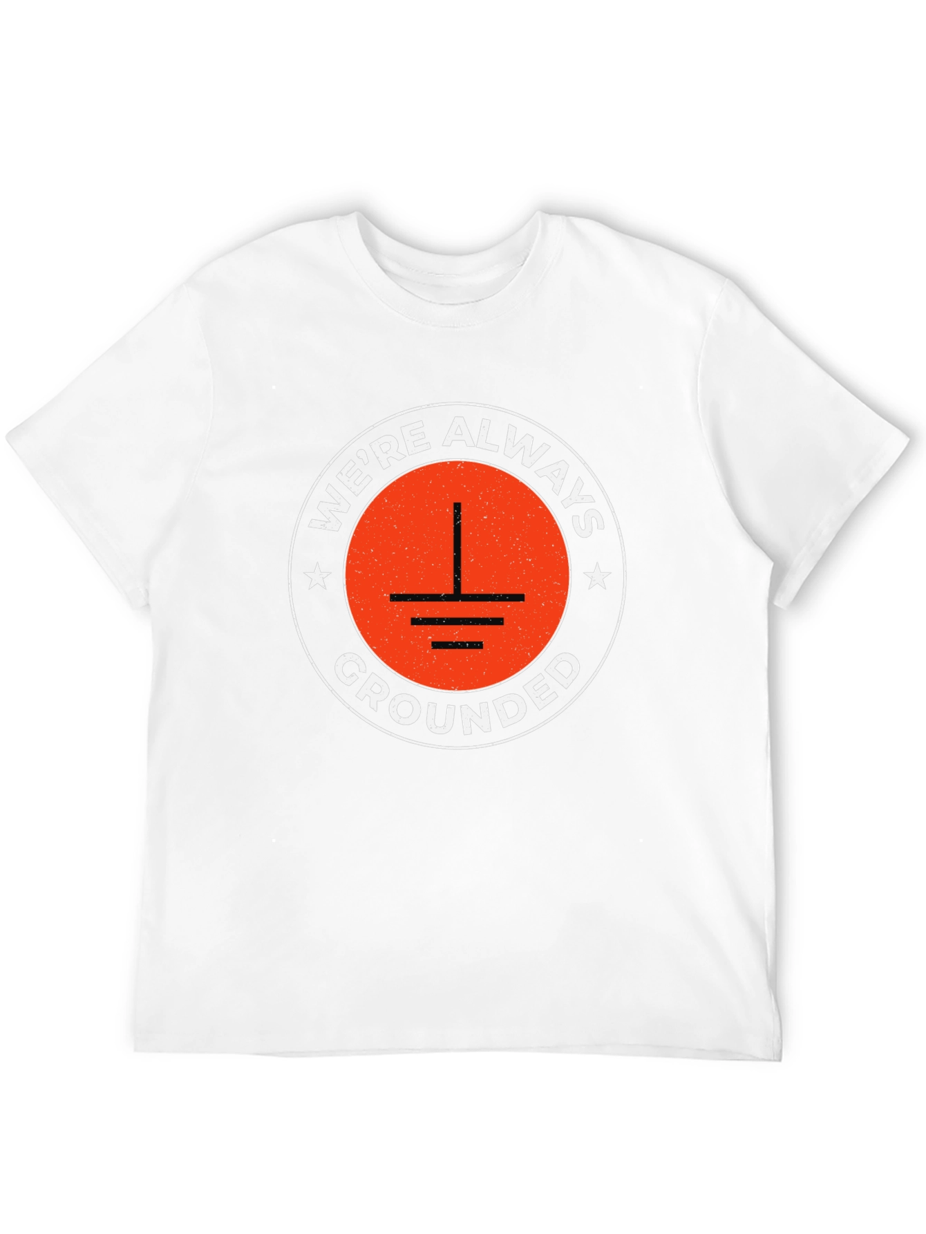 Were Always Grounded Graphic Tee - Black