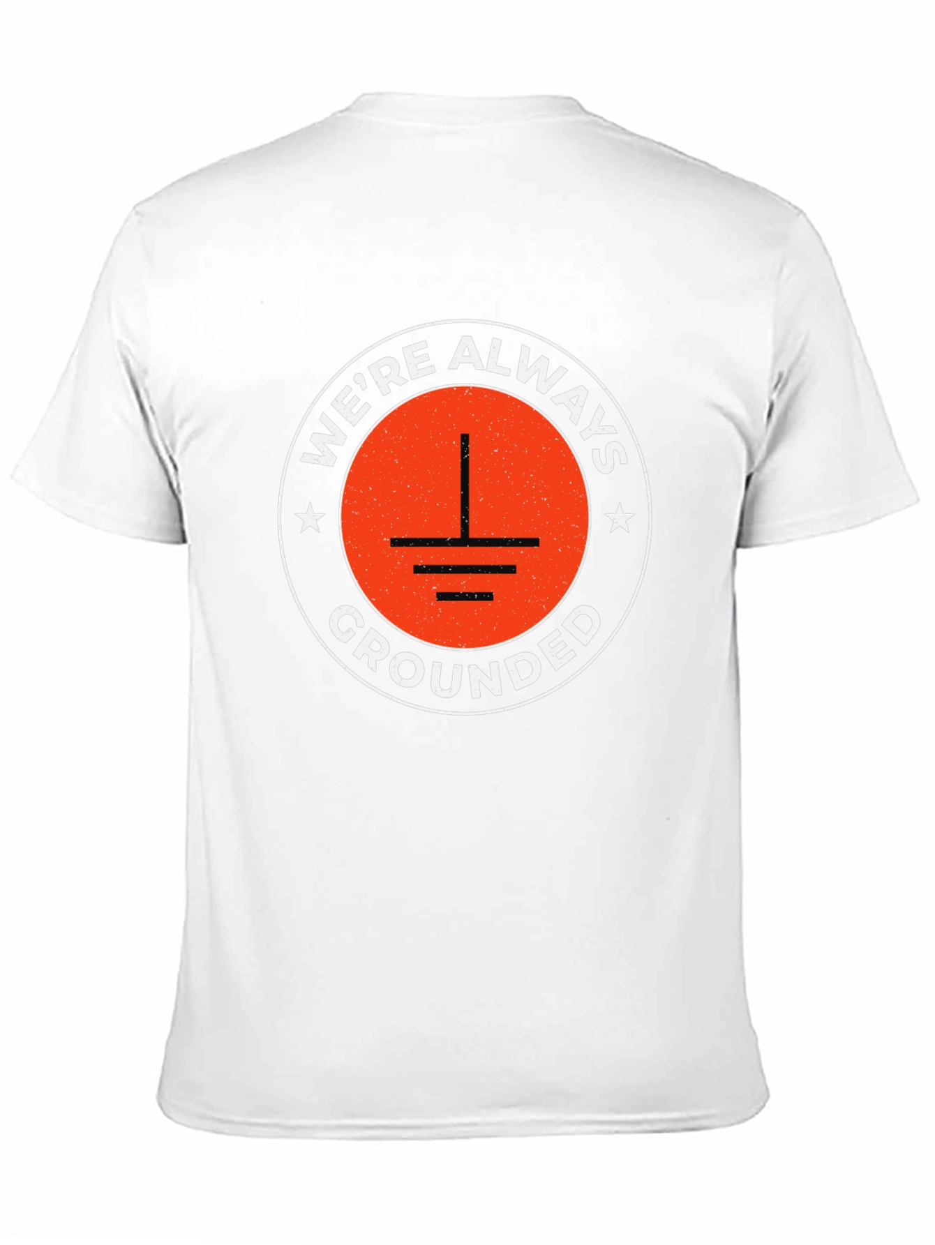 Were Always Grounded Graphic Tee - Black
