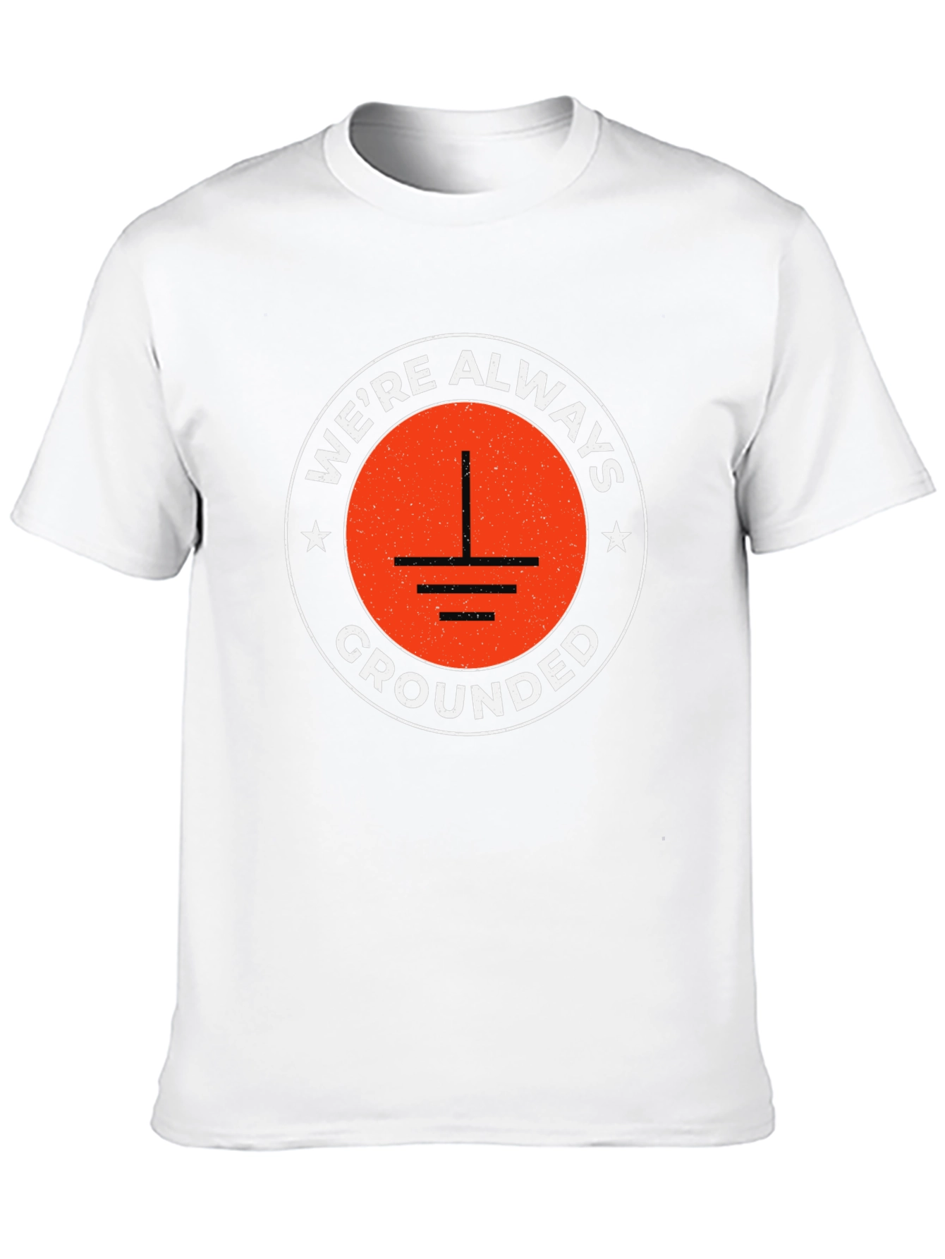 Were Always Grounded Graphic Tee - Black