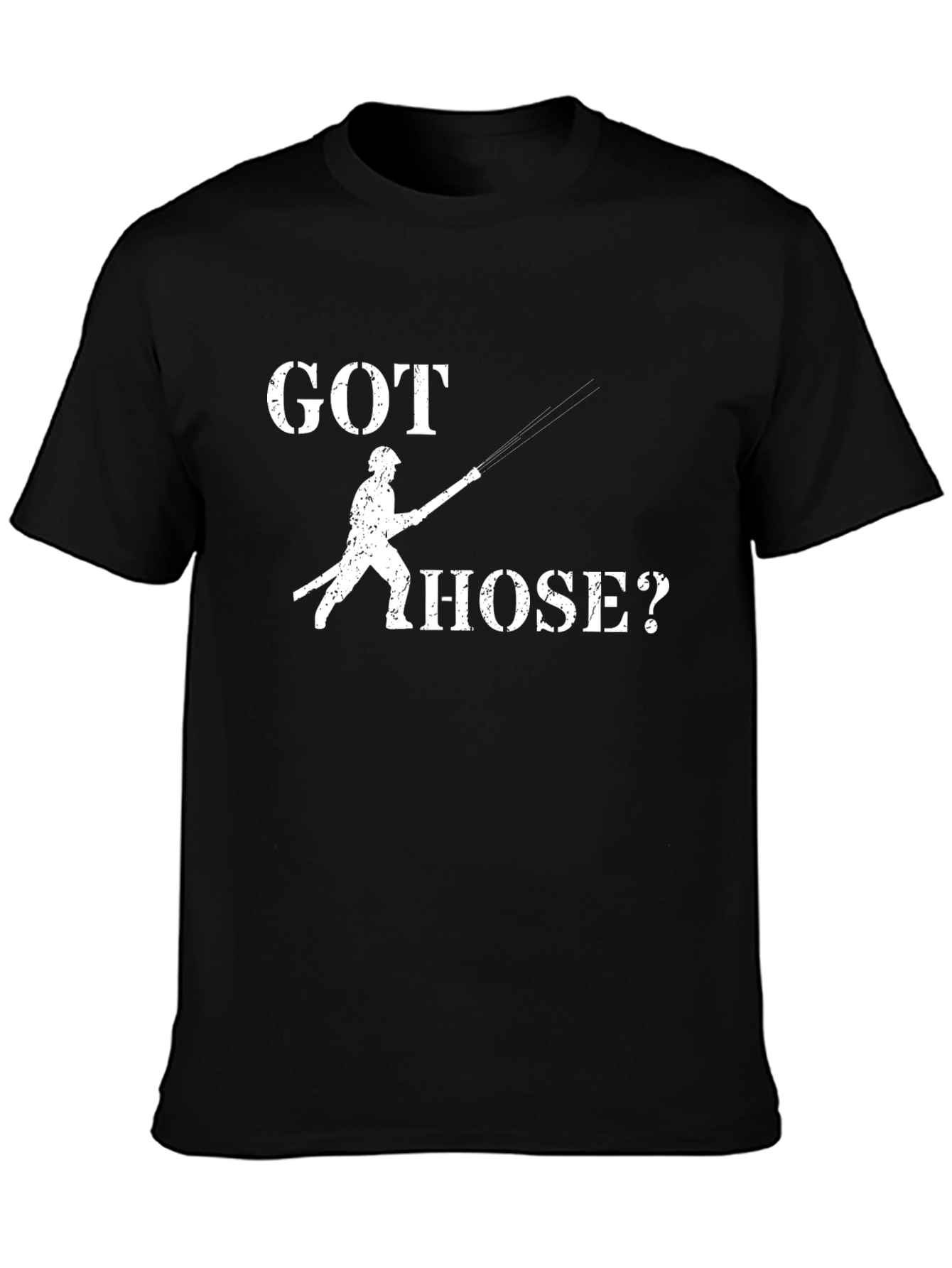 Got Hose? Firefighter T-Shirt - Black