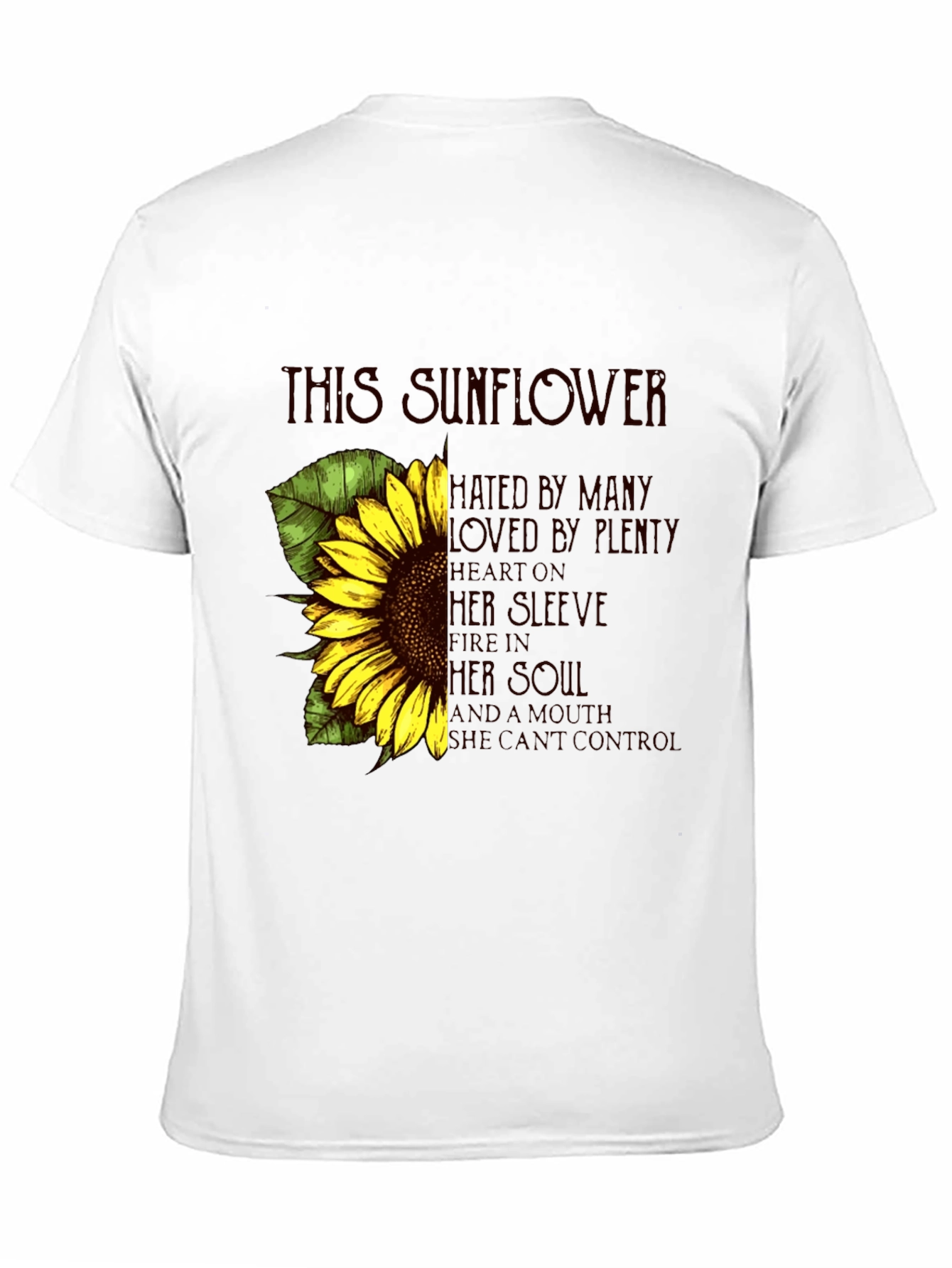 Sunflower Graphic Print Tee - Expressive Style
