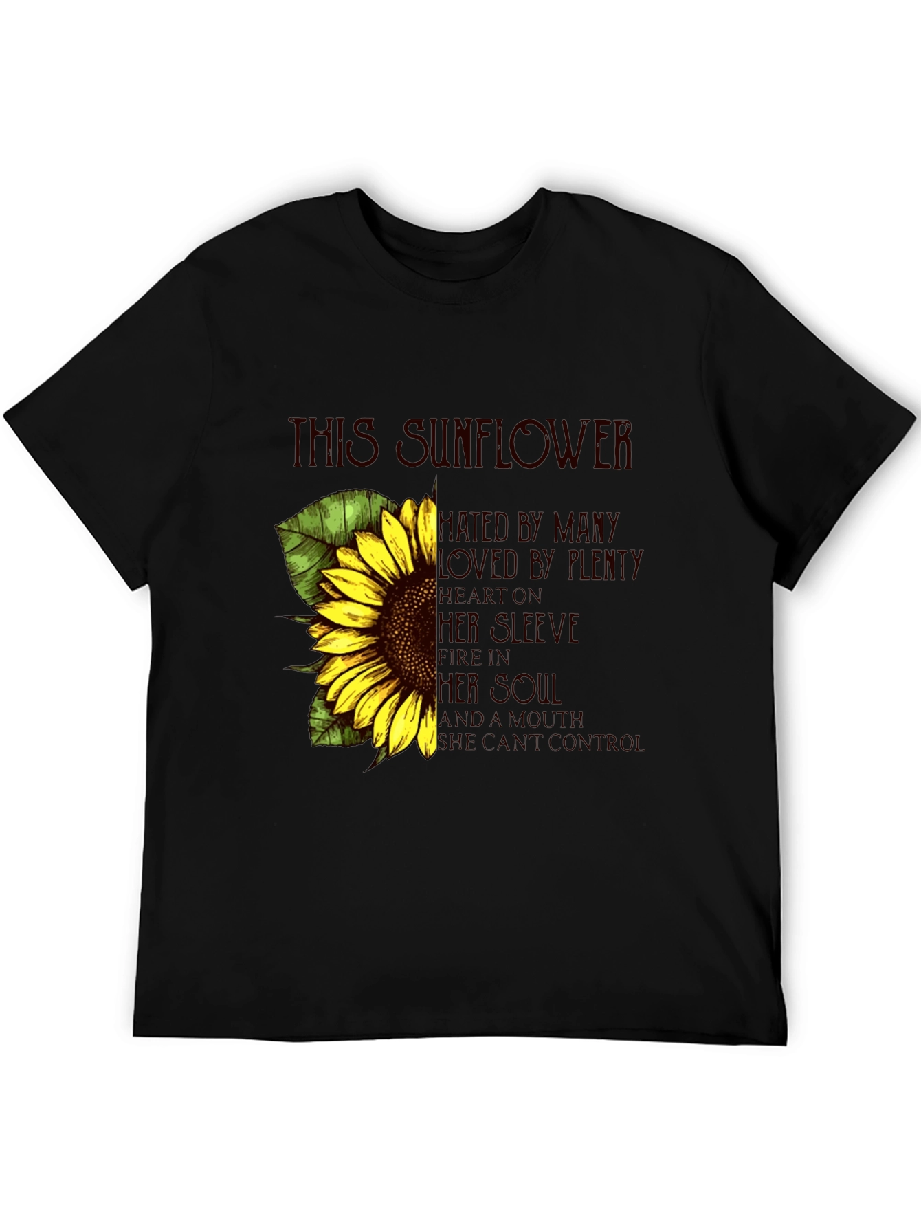 Sunflower Graphic Print Tee - Expressive Style