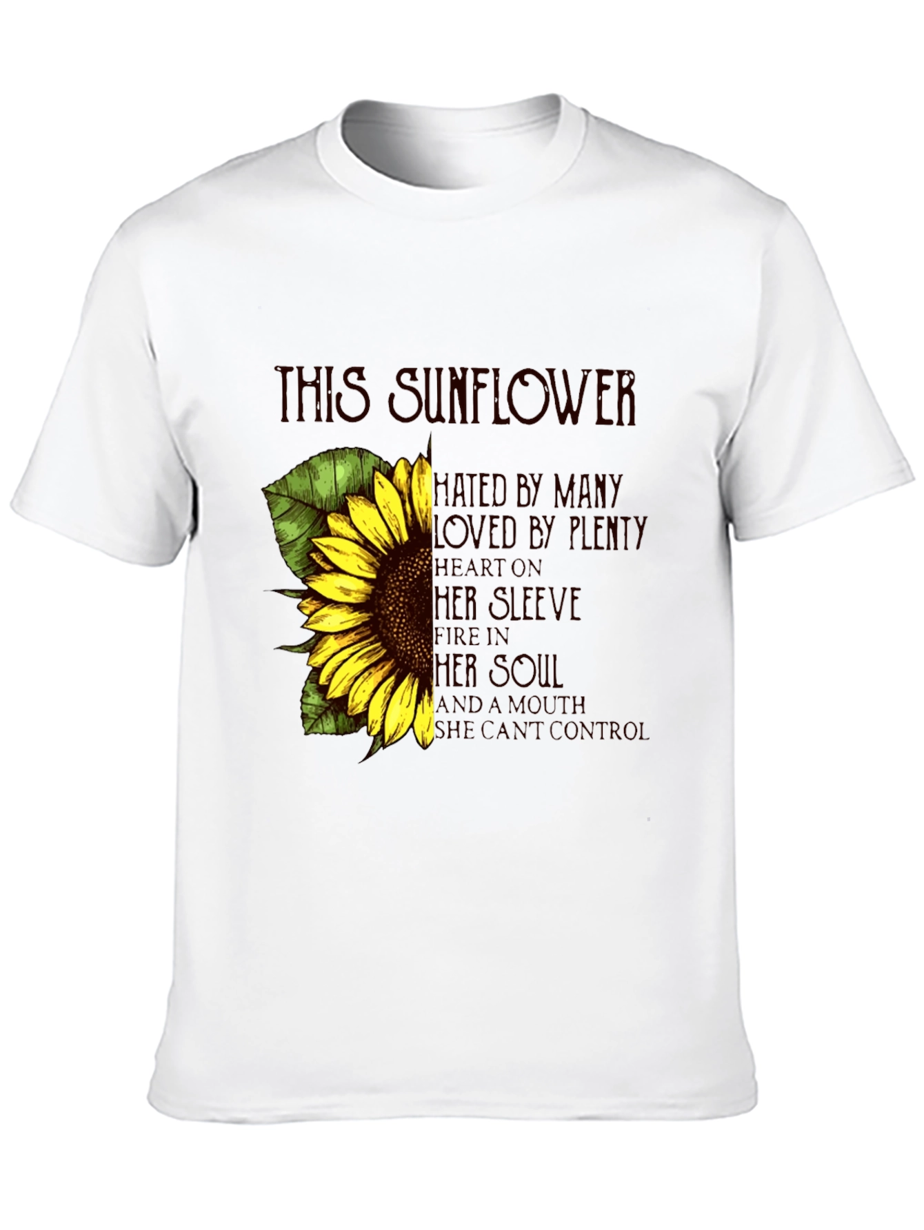 Sunflower Graphic Print Tee - Expressive Style