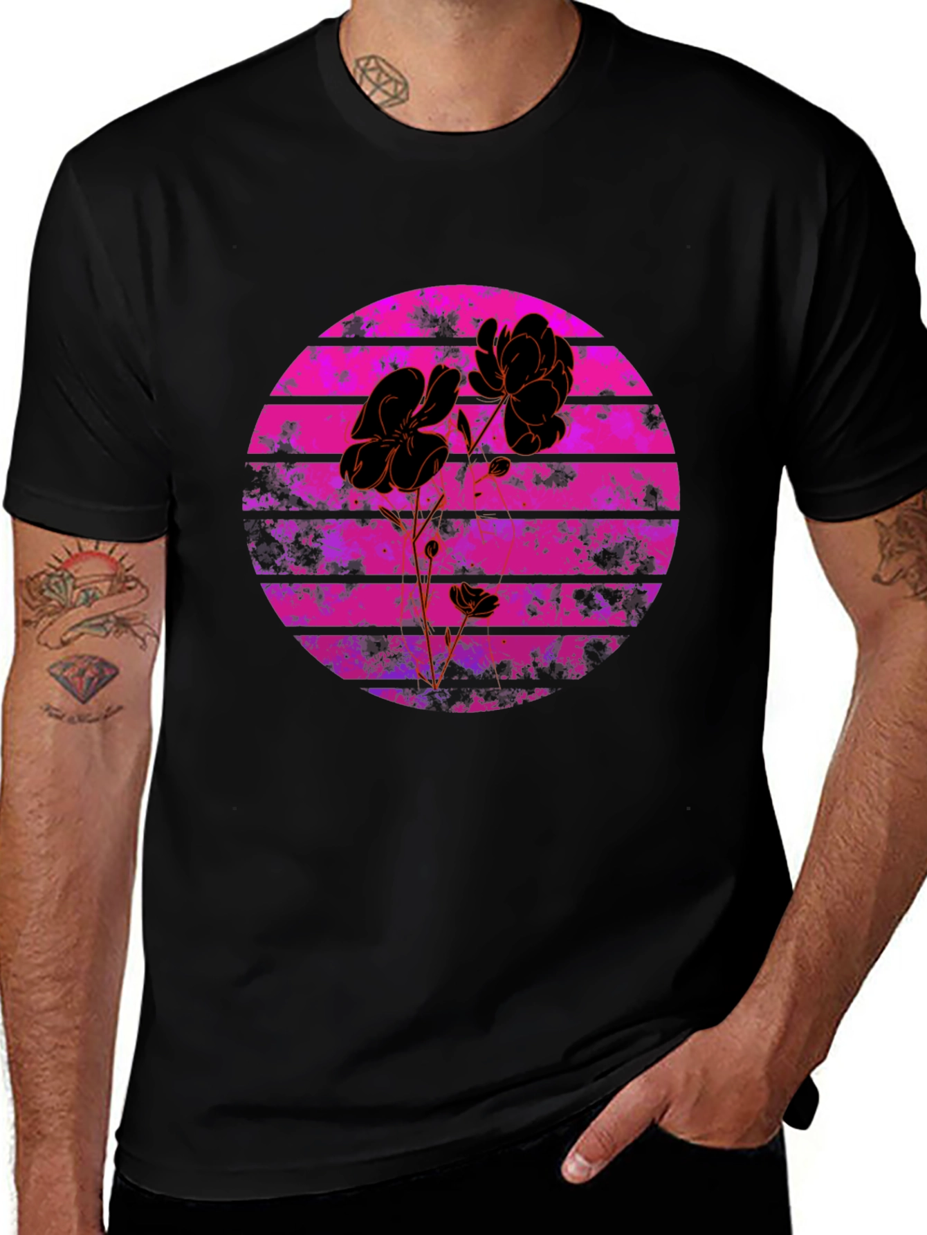 Floral Sunset Graphic Tee