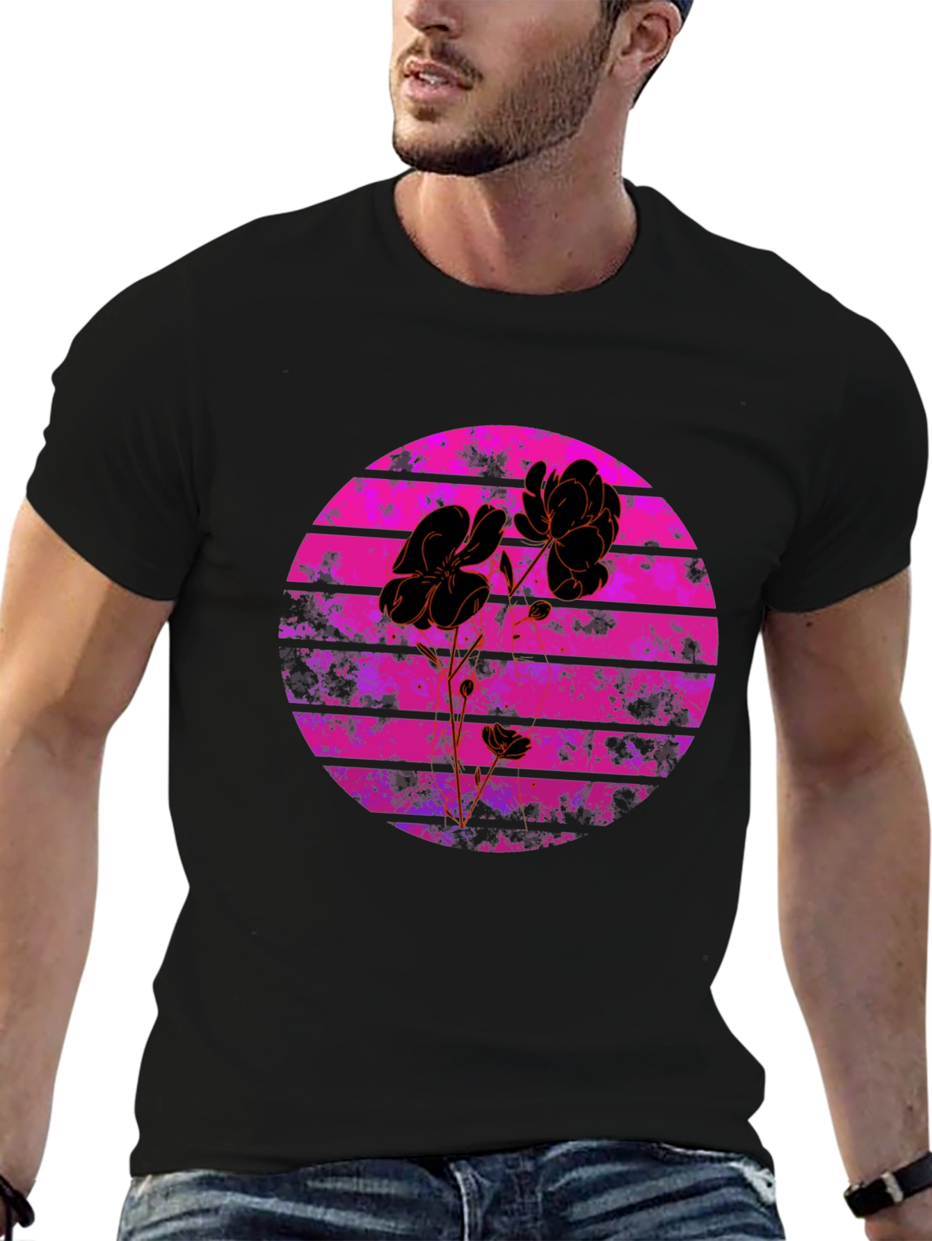 Floral Sunset Graphic Tee