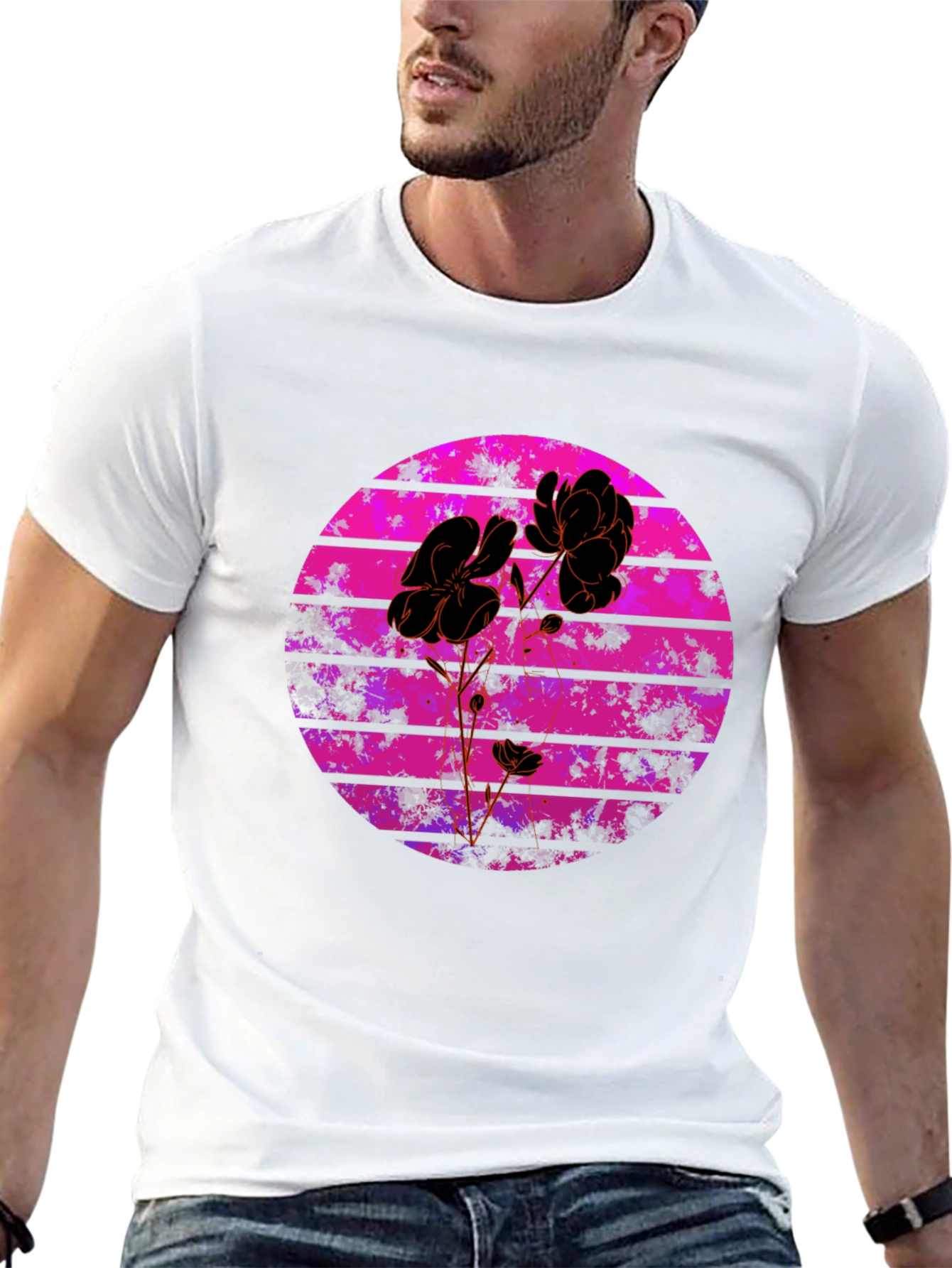 Floral Sunset Graphic Tee