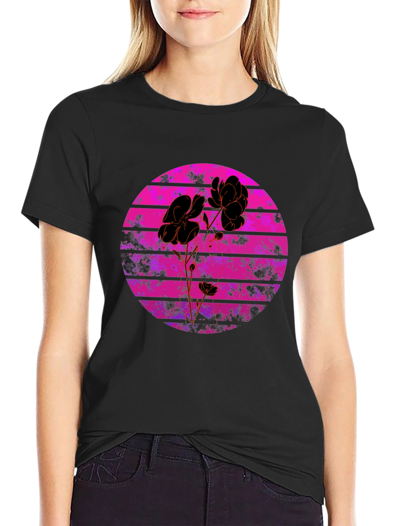 Floral Sunset Graphic Tee