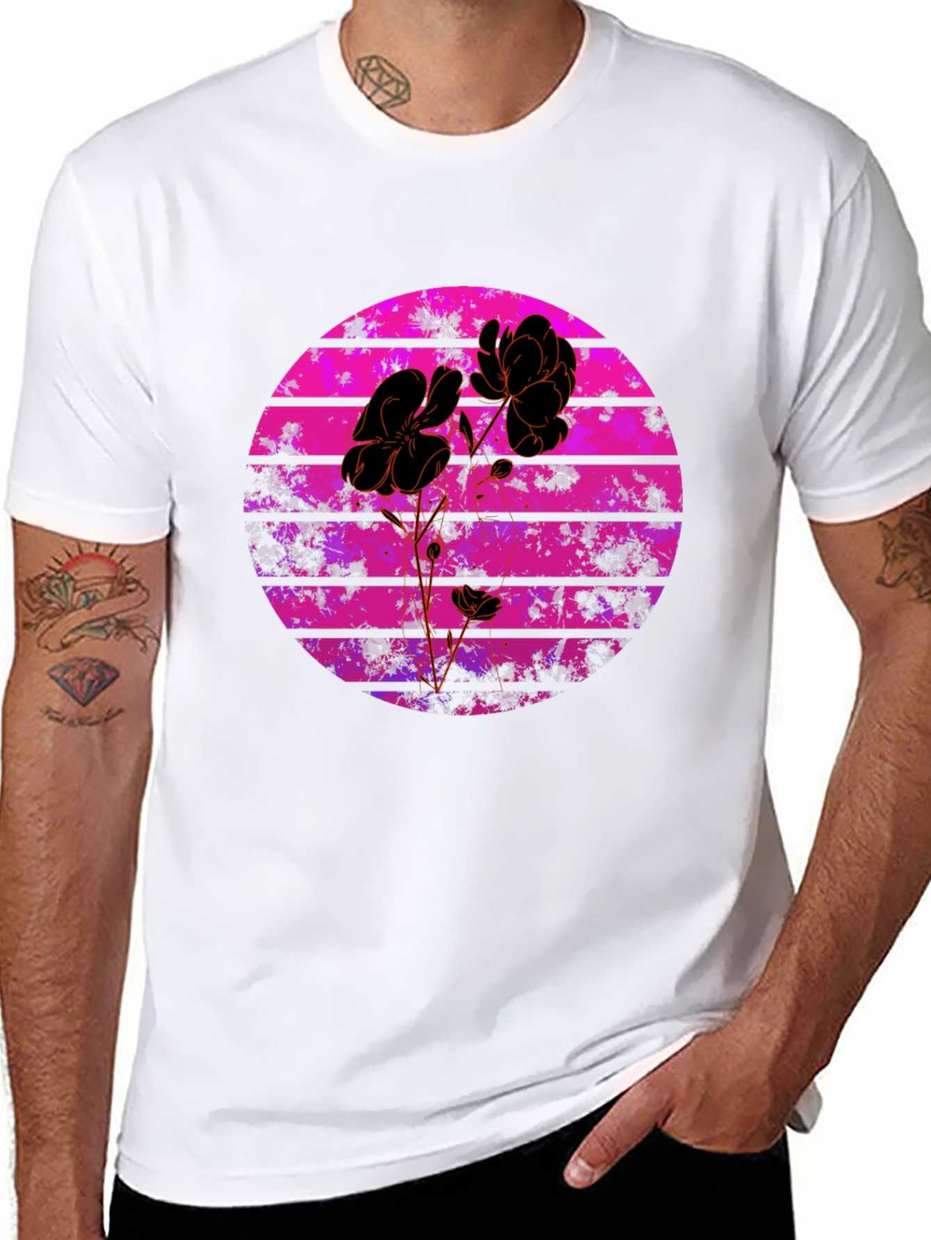 Floral Sunset Graphic Tee
