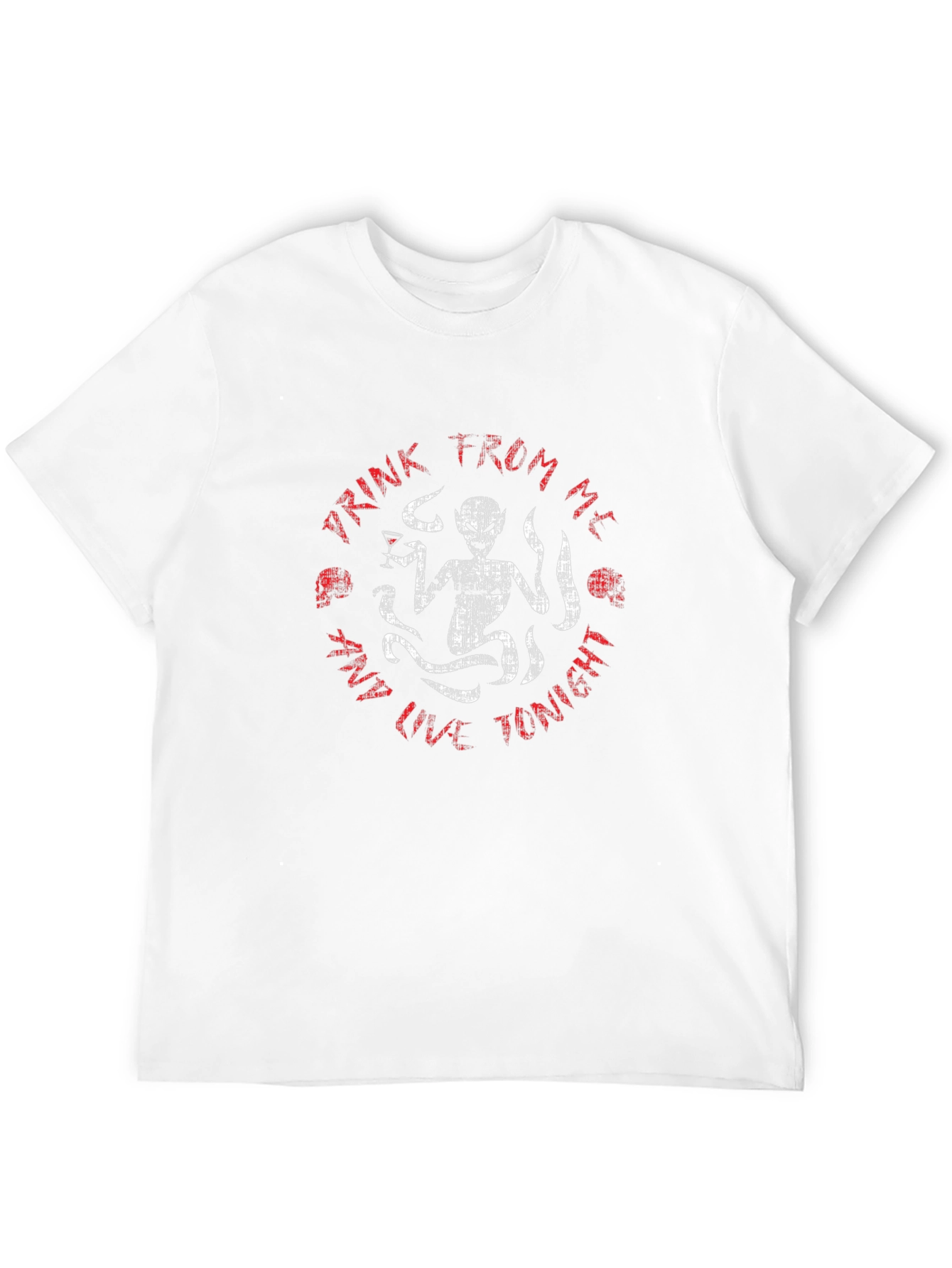 Drink From Me T-Shirt Alien Design Black