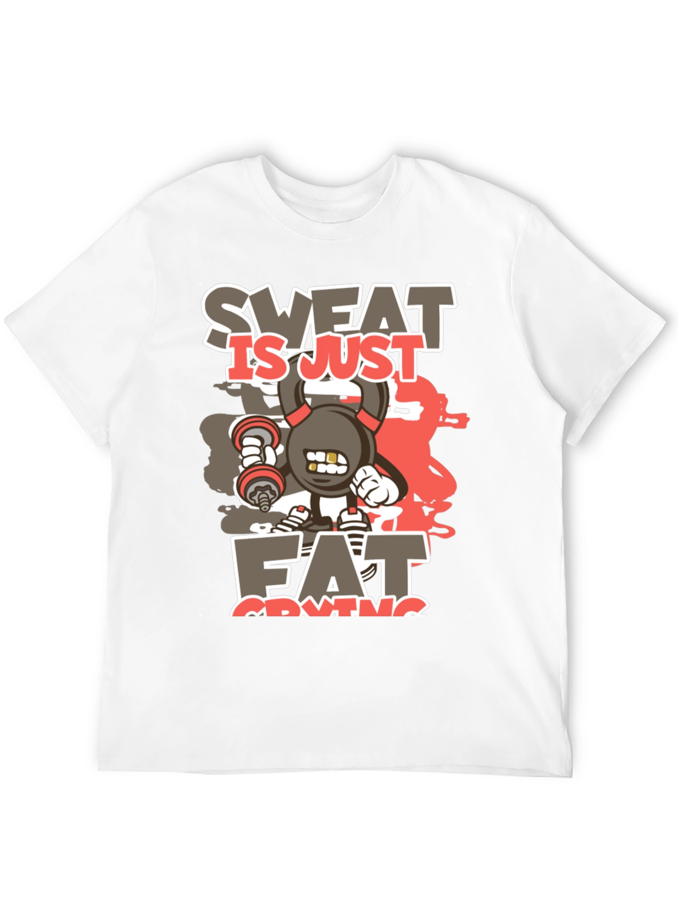 Sweat is Just Fat Crying Graphic T-Shirt