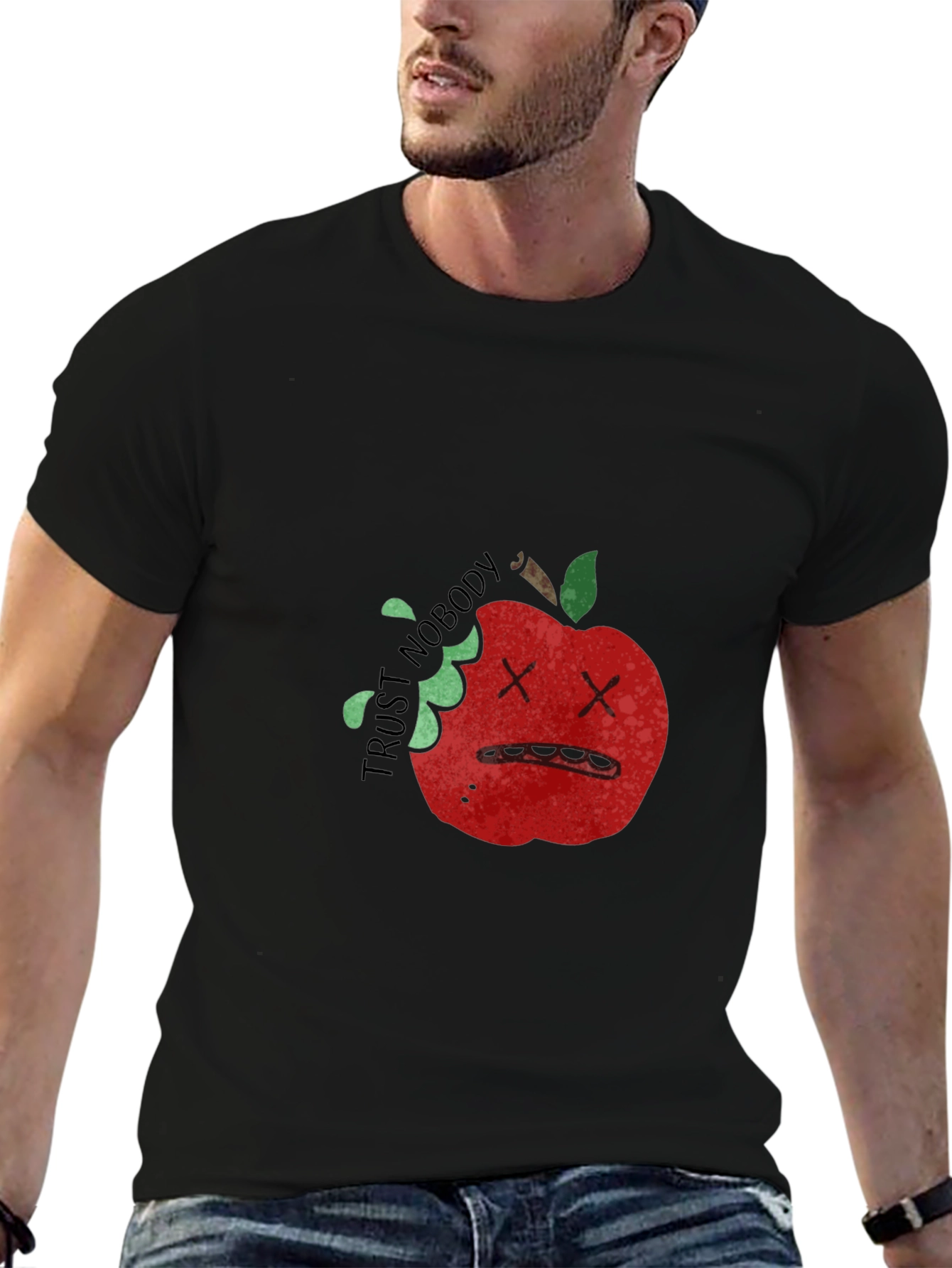 Trust Nobody Apple Graphic Tee