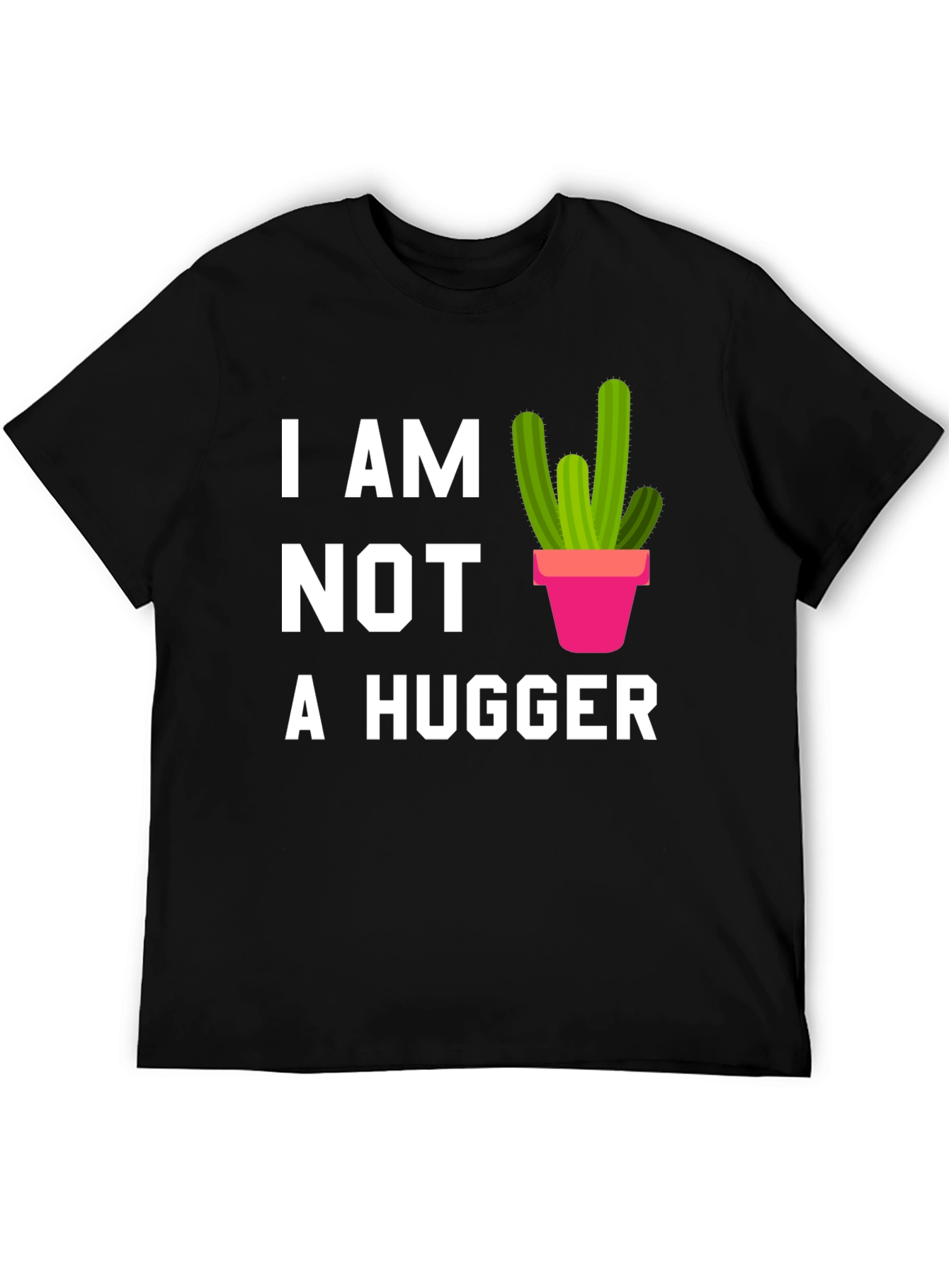 I am Not a Hugger Cactus Graphic Tee