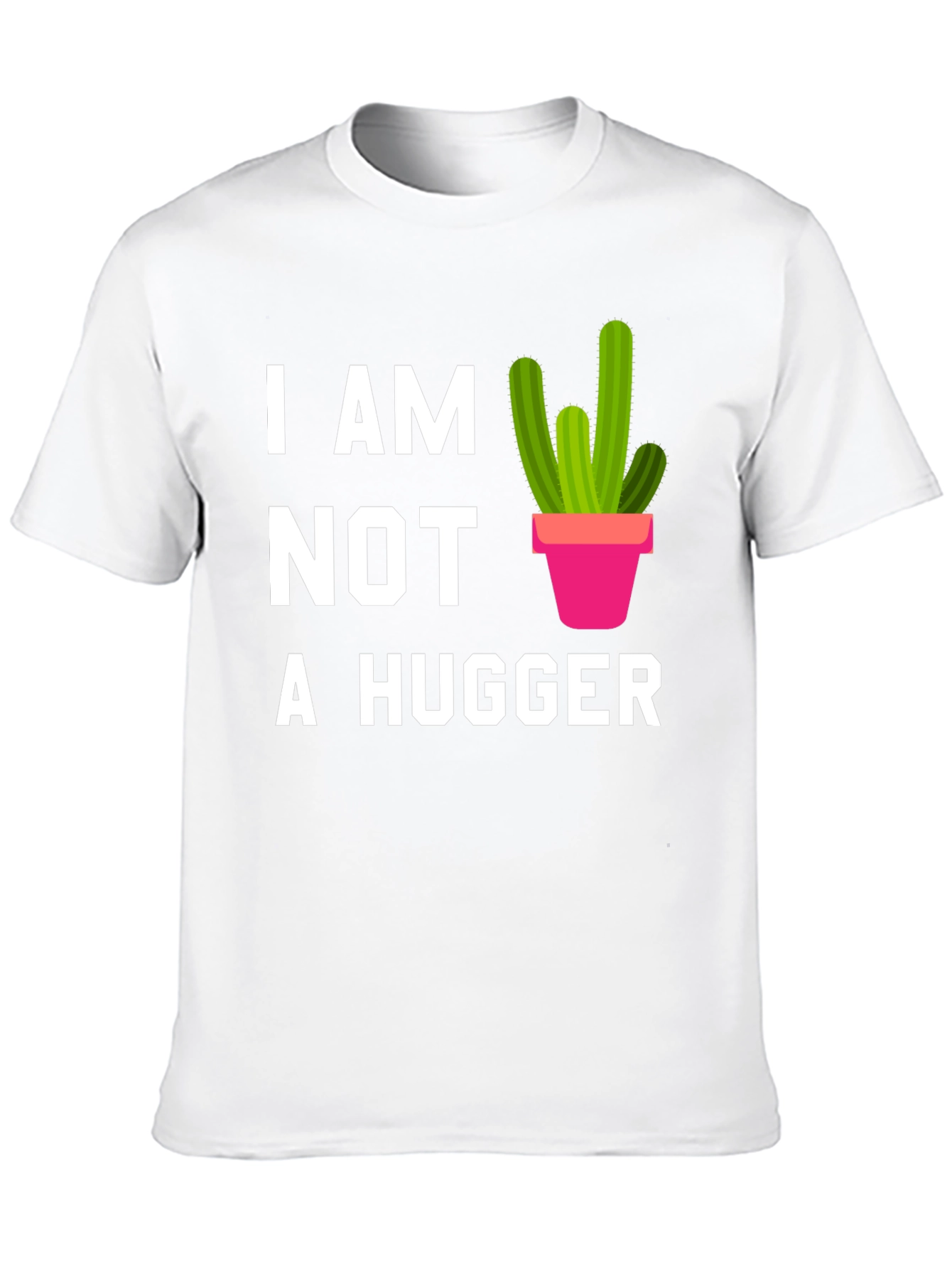 I am Not a Hugger Cactus Graphic Tee