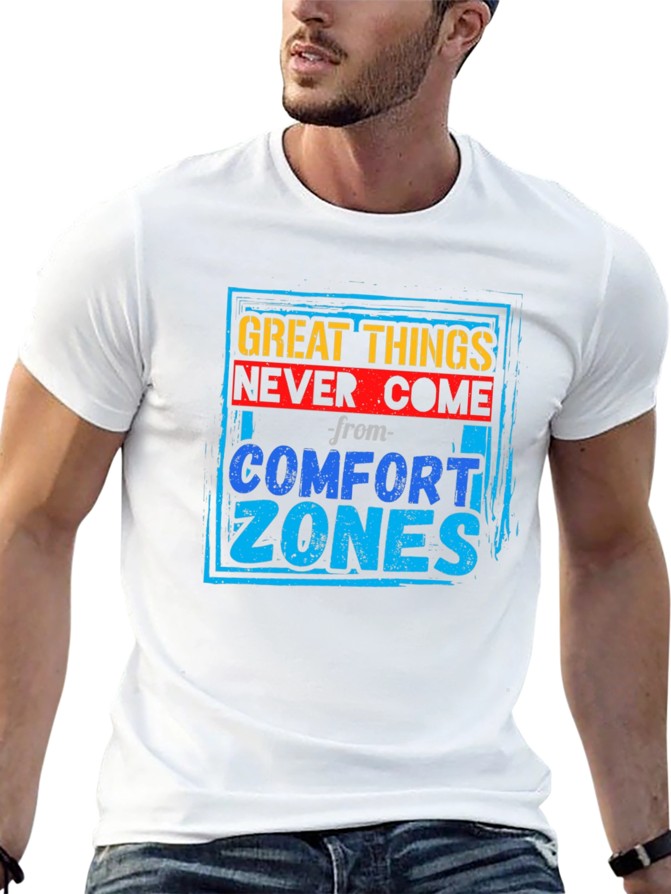 Motivational Graphic Tee - Comfort Zone T-Shirt