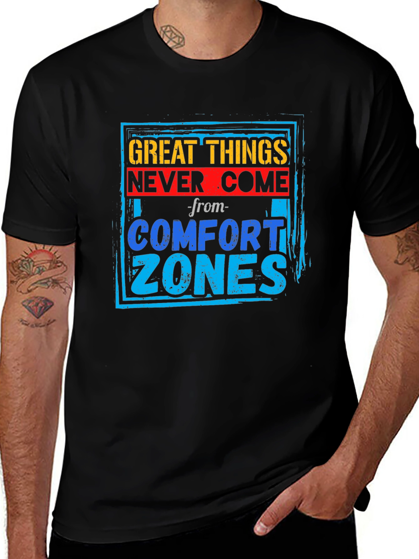 Motivational Graphic Tee - Comfort Zone T-Shirt